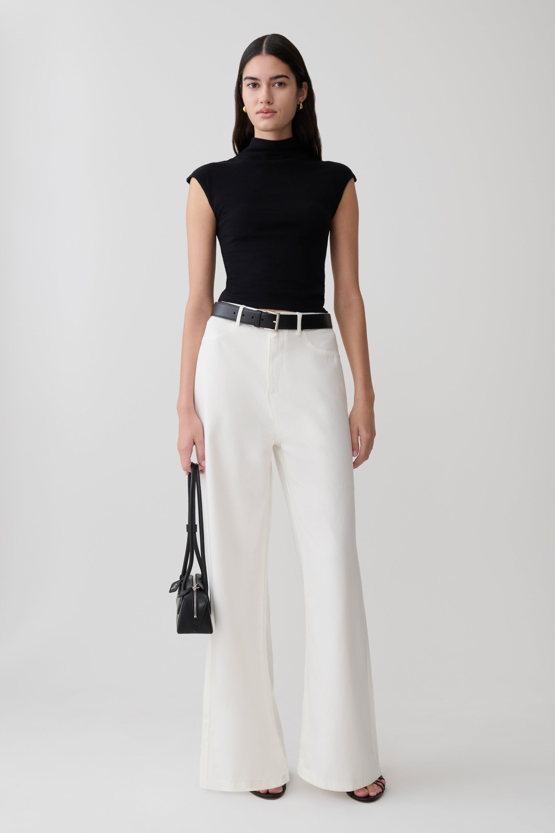 Sonny Short Sleeve Knit Top - Black #5