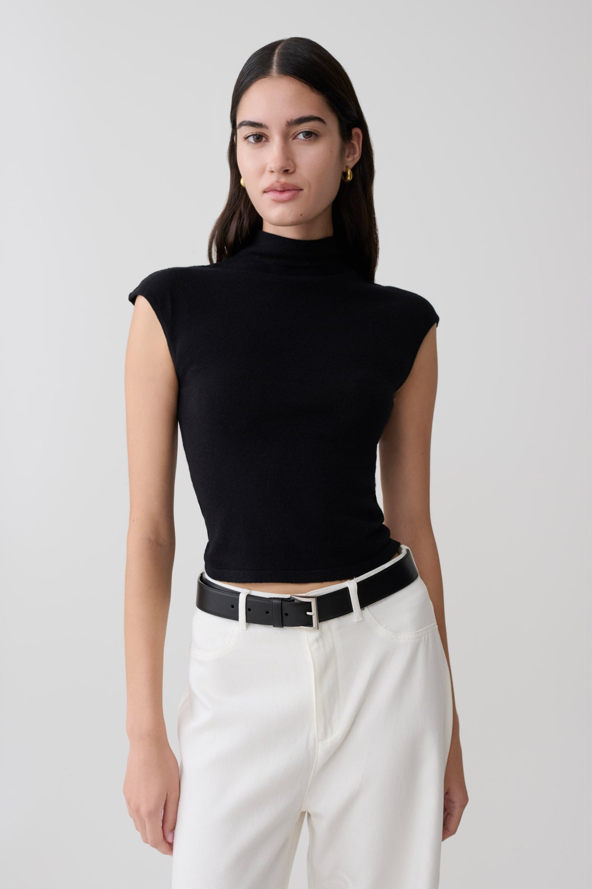 Sonny Short Sleeve Knit Top - Black #3
