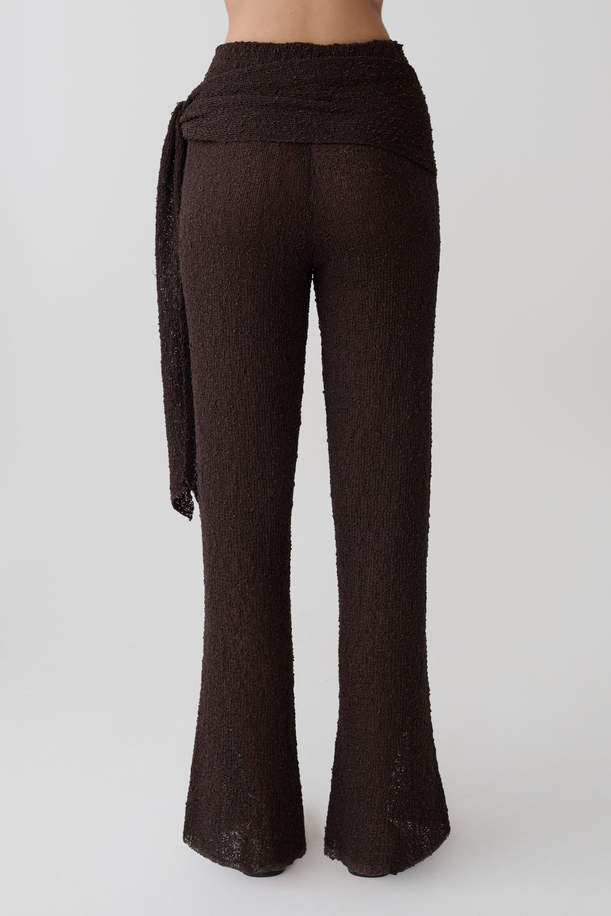 Mattais Boucle Knit Pants - Dark Chocolate #7