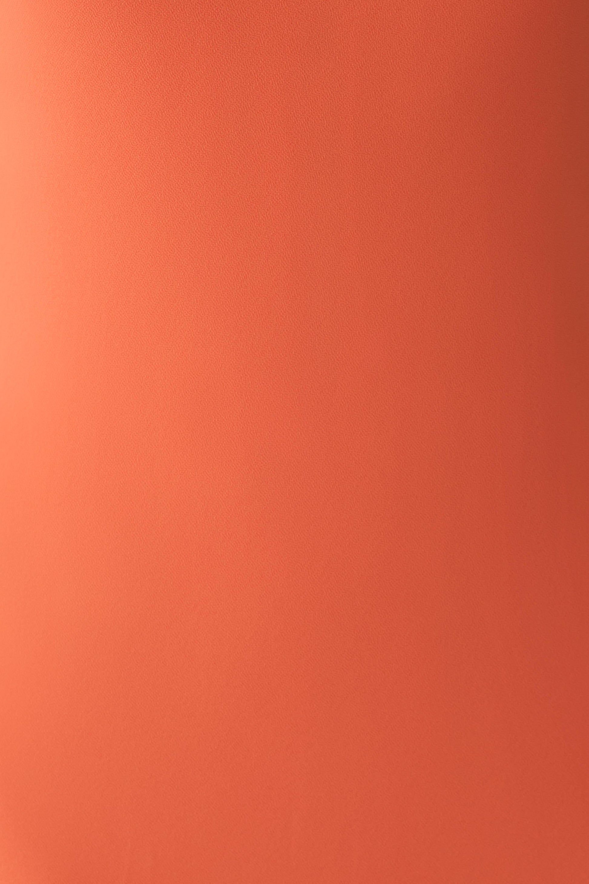 Dakota Chiffon Maxi Dress With Scarf - Orange #8