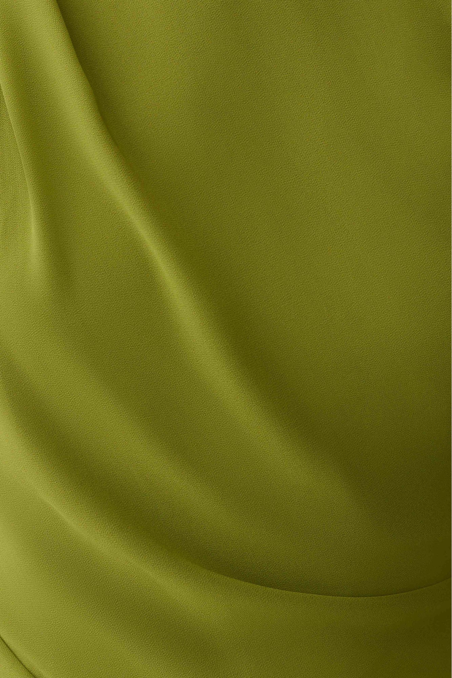 Hannah Asymmetric Neckline Mini Dress - Olive