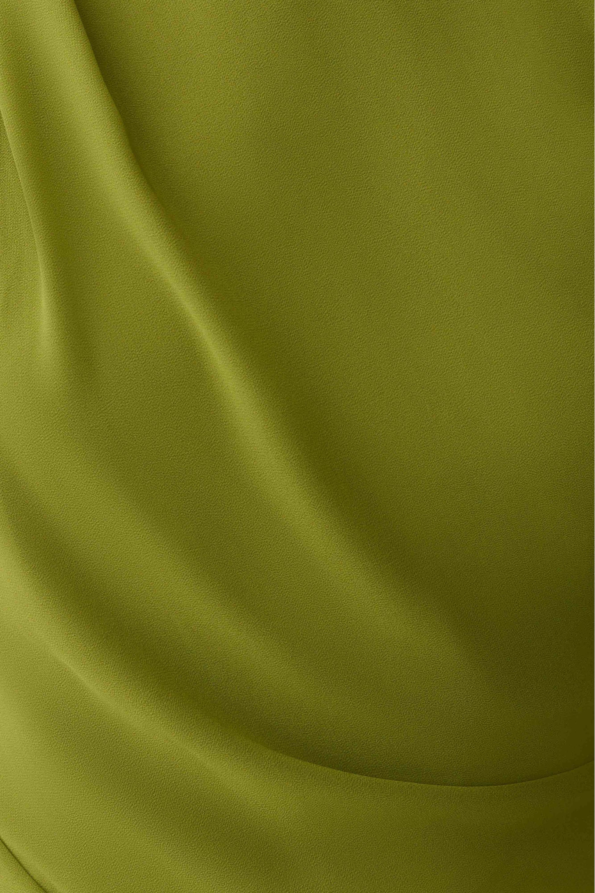 Hannah Asymmetric Neckline Mini Dress - Olive #7