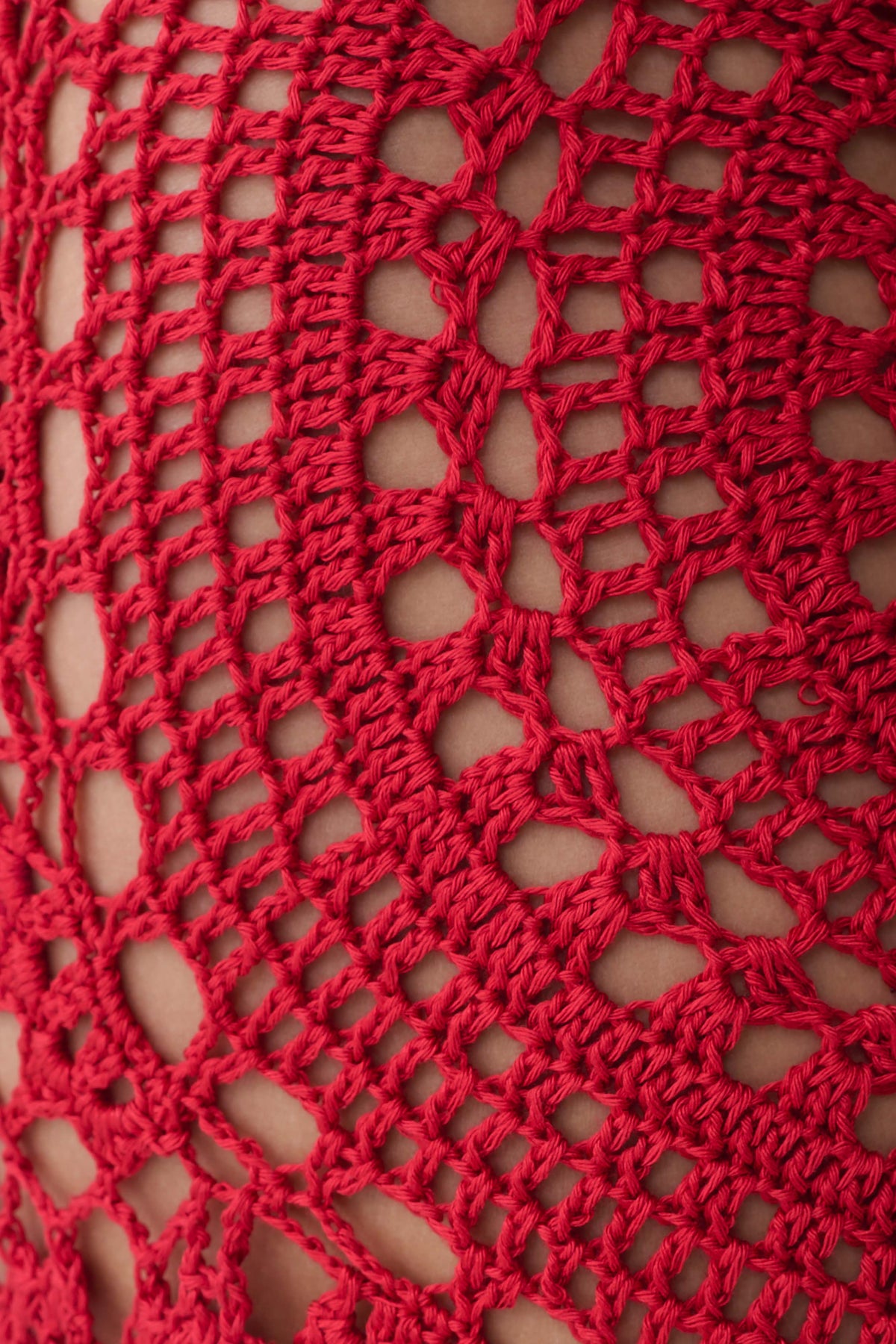 Marvin Crochet Mini Skirt - Red #8