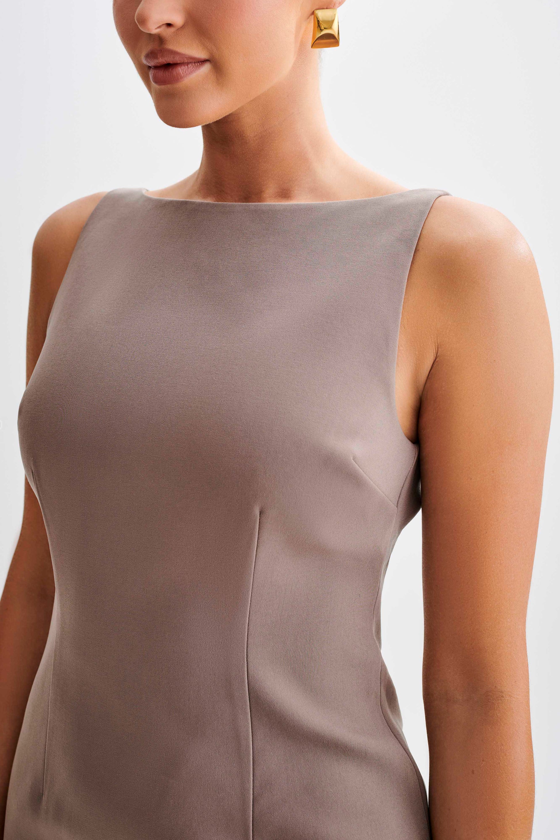 Angela Suiting Mini Dress - Coco #3