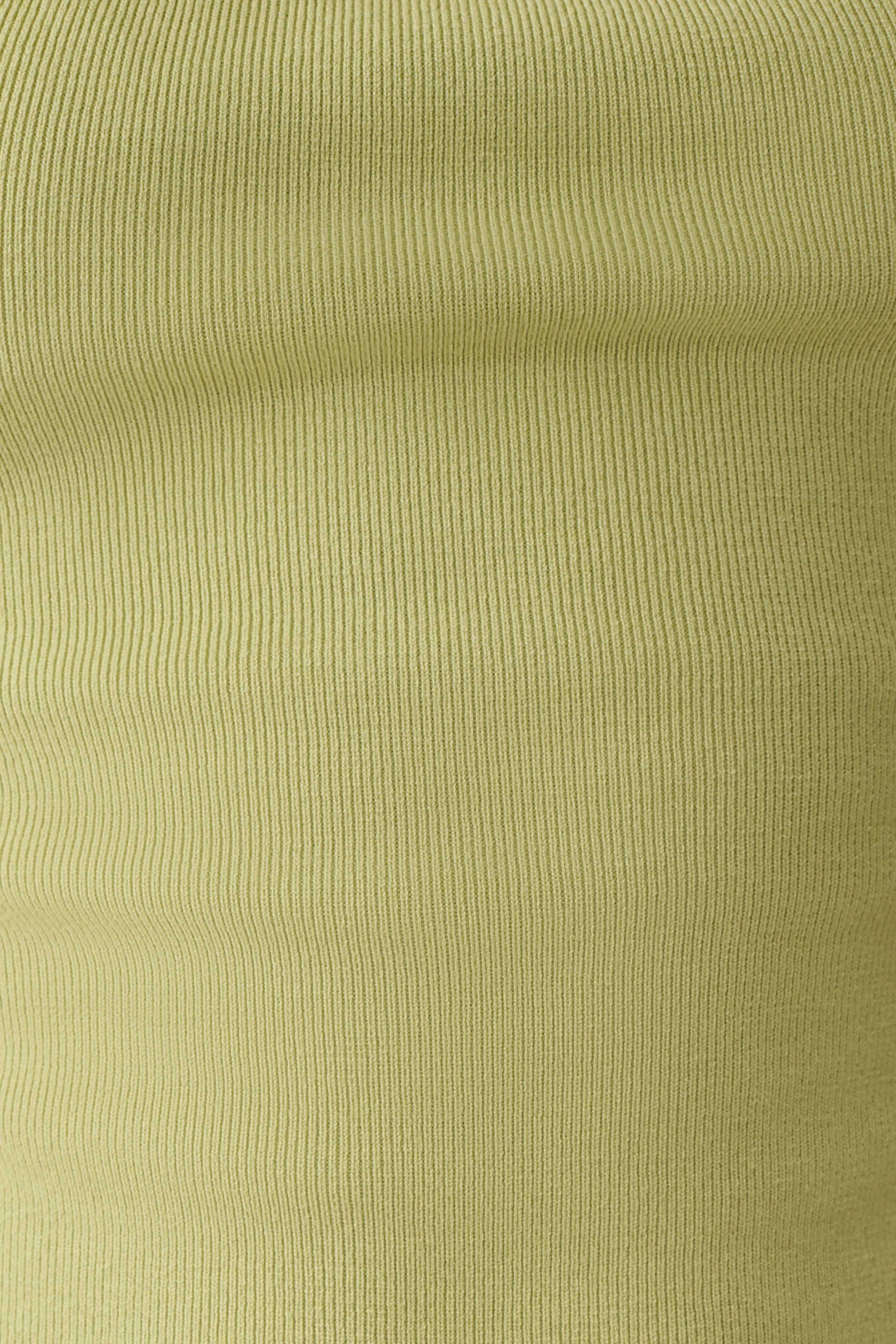 Angelika Twist Front Knit Top - Light Olive #9