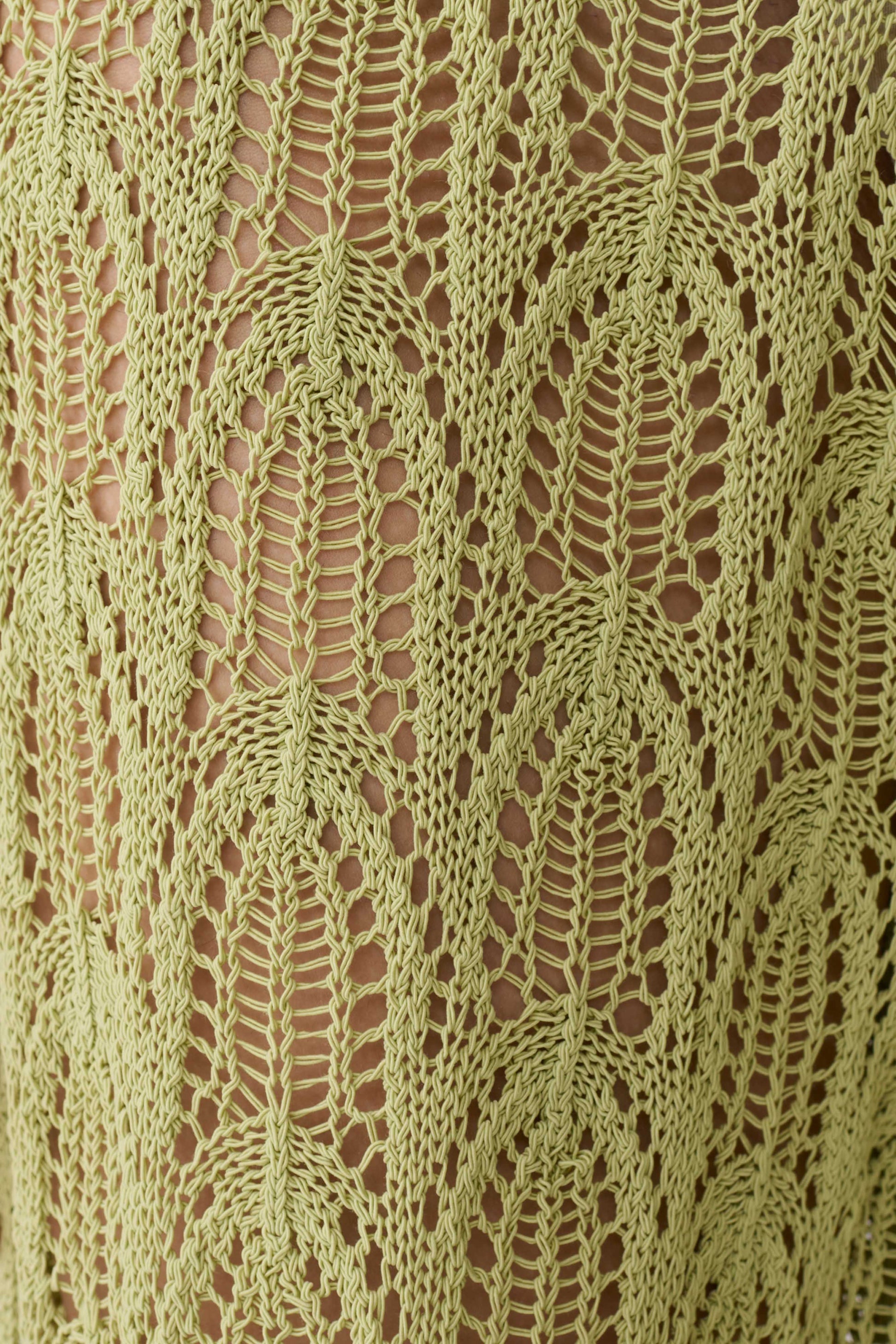 Glinda Crochet Pants - Light Olive #9