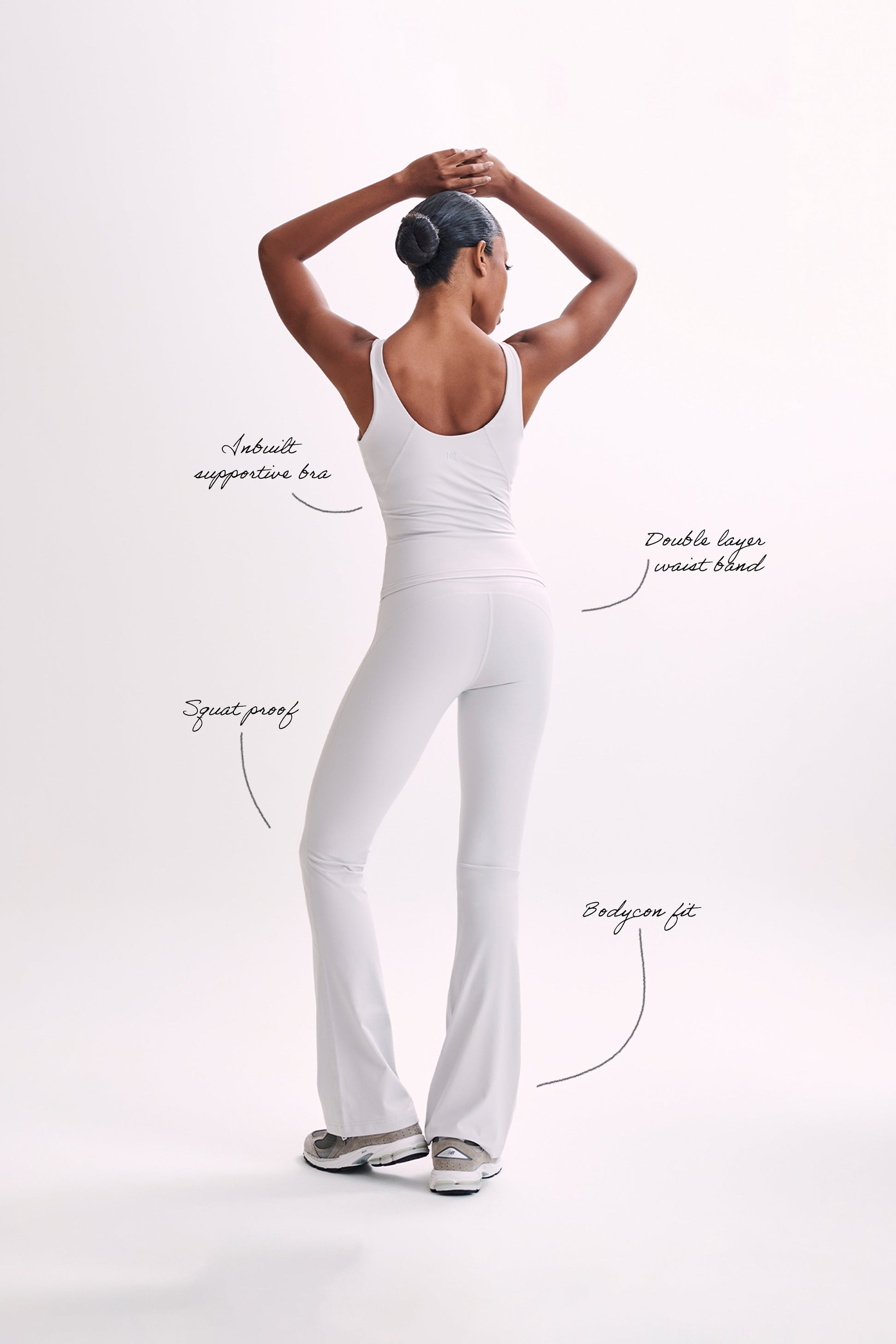 Nadine Yoga Top - Ice Grey #8