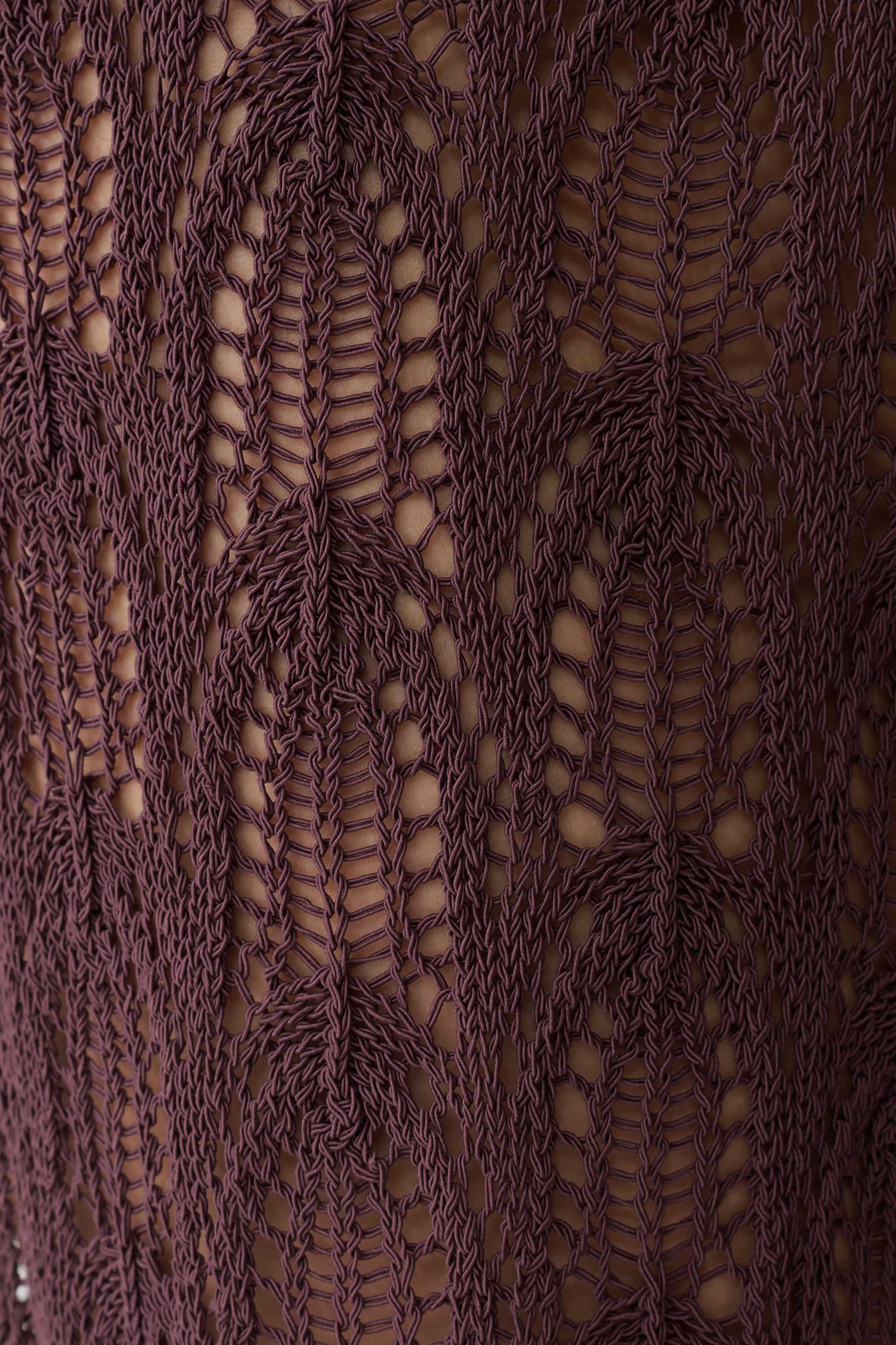 Glinda Crochet Pants - Chocolate #7