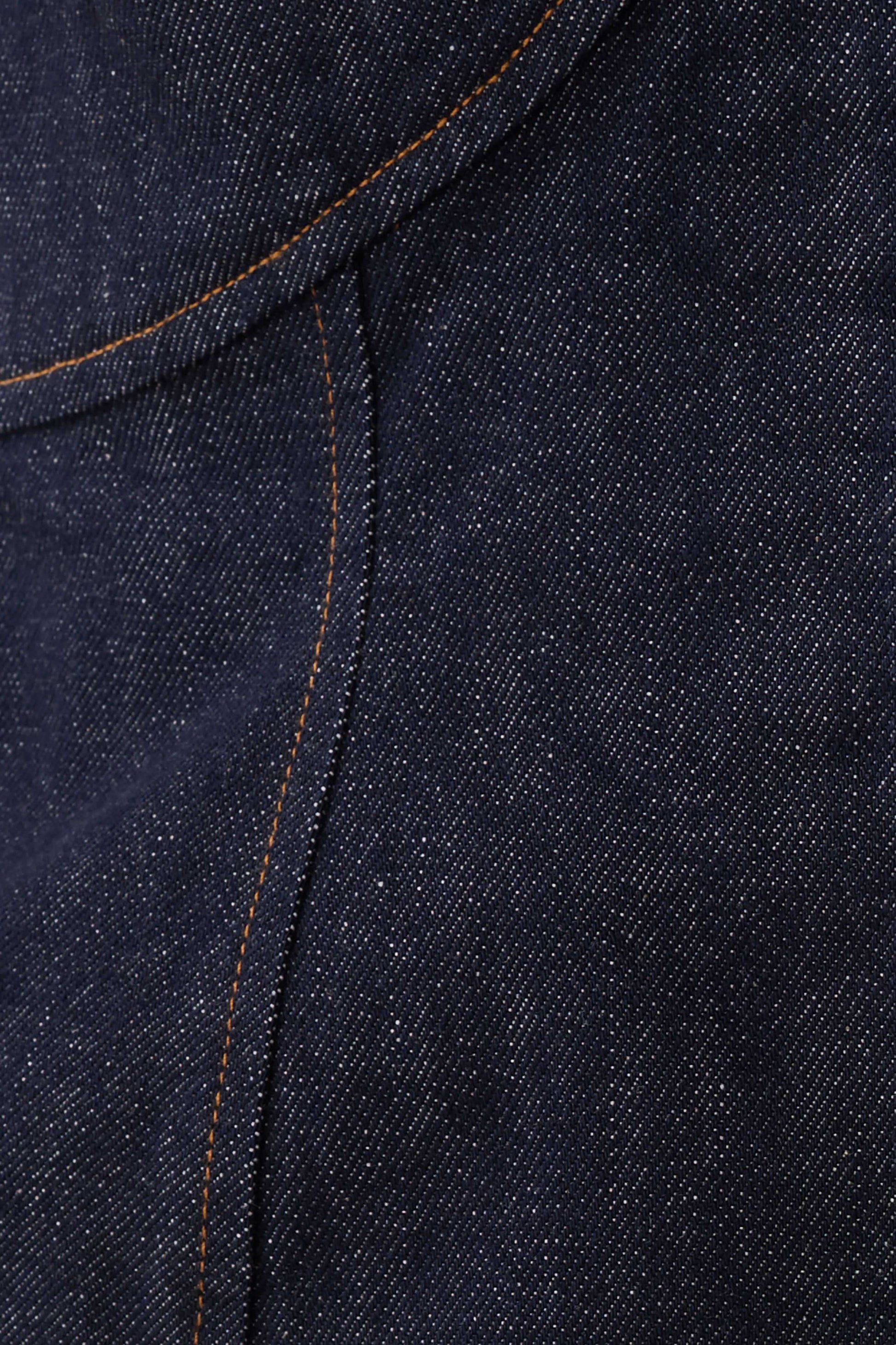 Rema Halter Longline Denim Top - Washed Indigo Blue #7