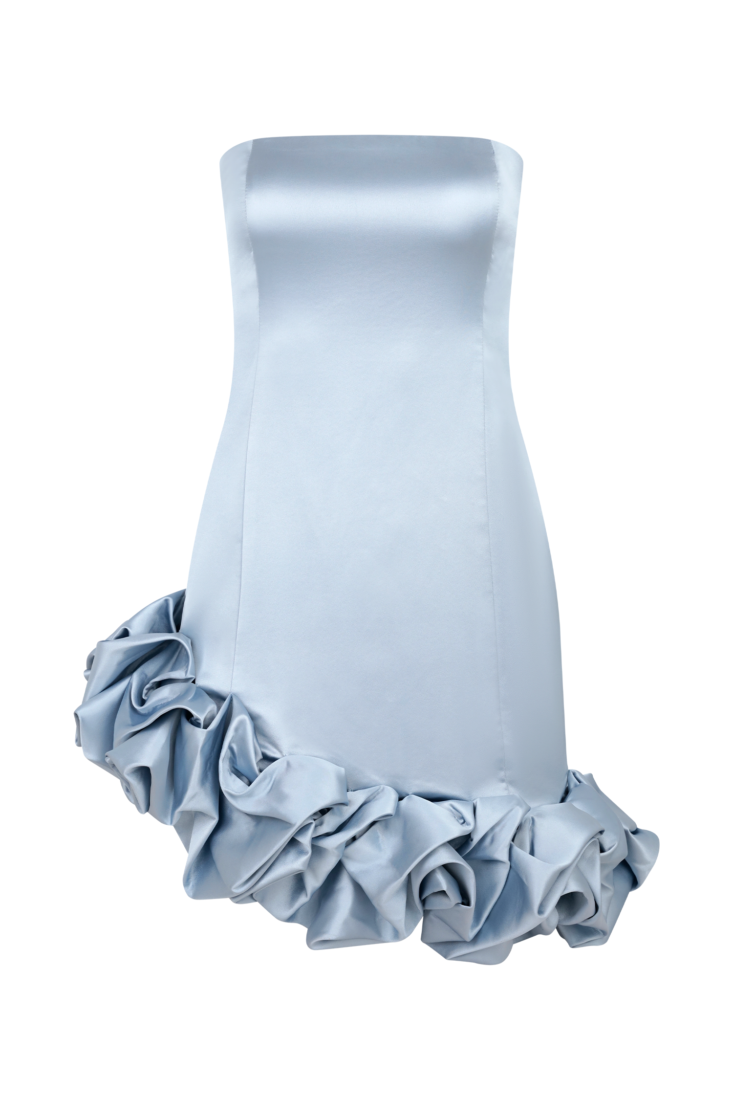 Alba Bubble Mini Dress - Cornflower Blue #11