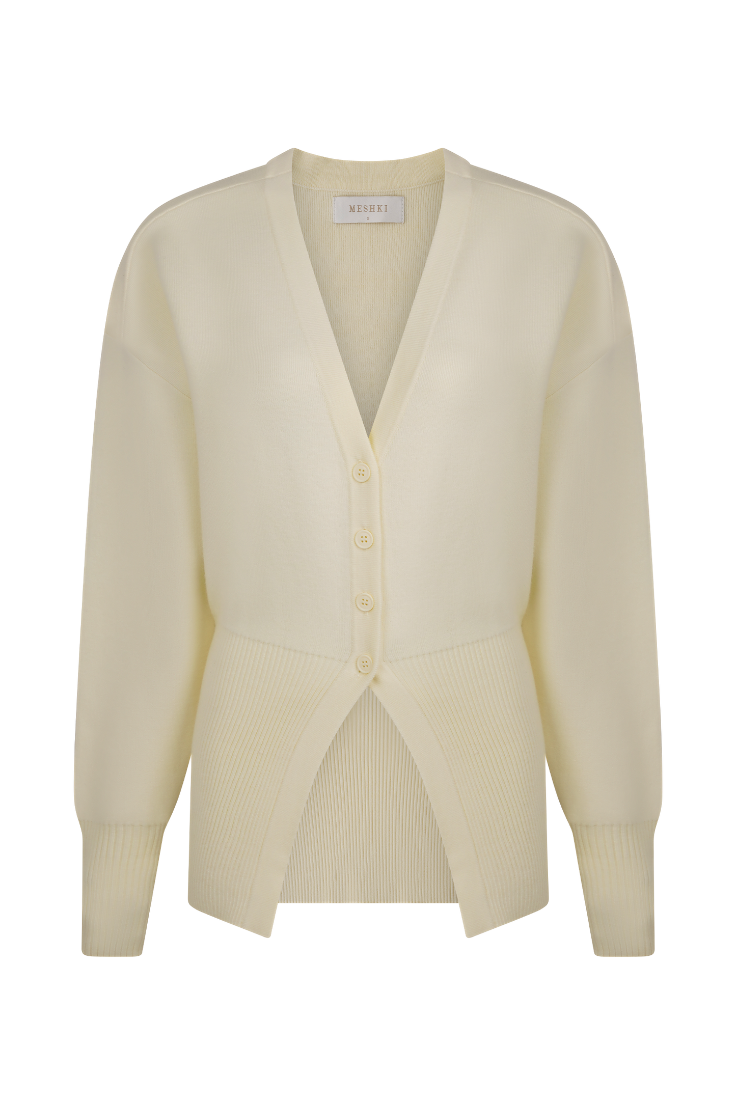 Alexia Buttoned Oversized Cardigan - Ivory