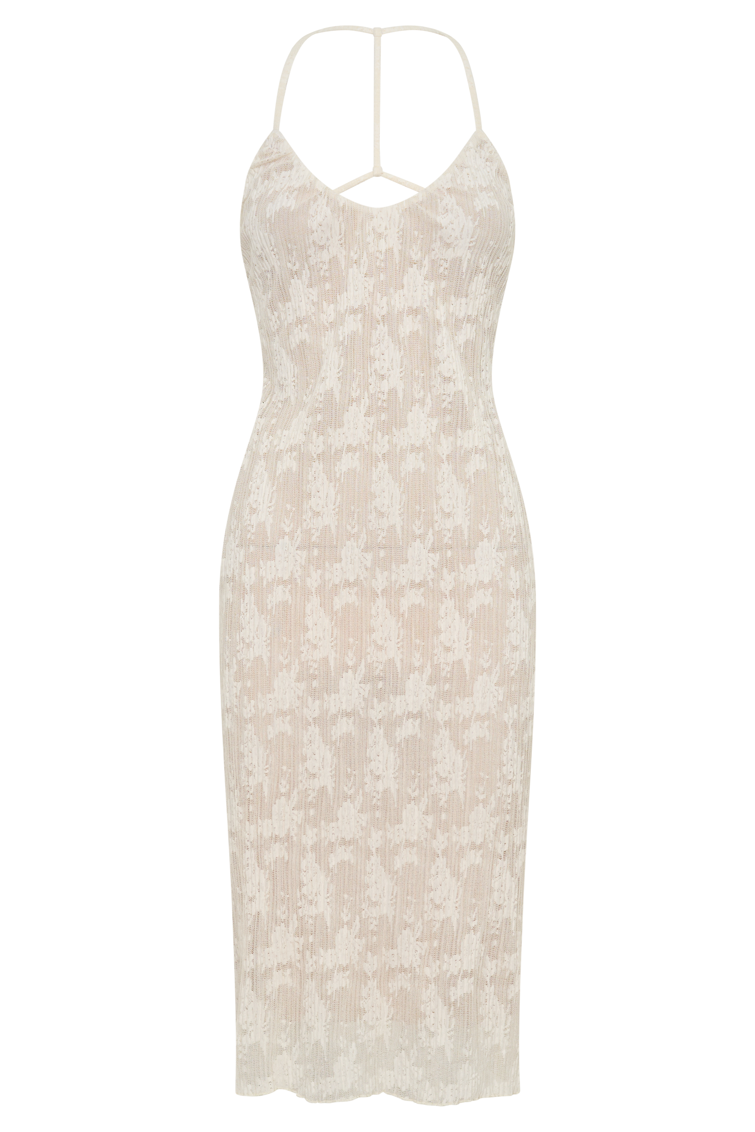 Ambrose Lace Midi Dress - Ivory #9