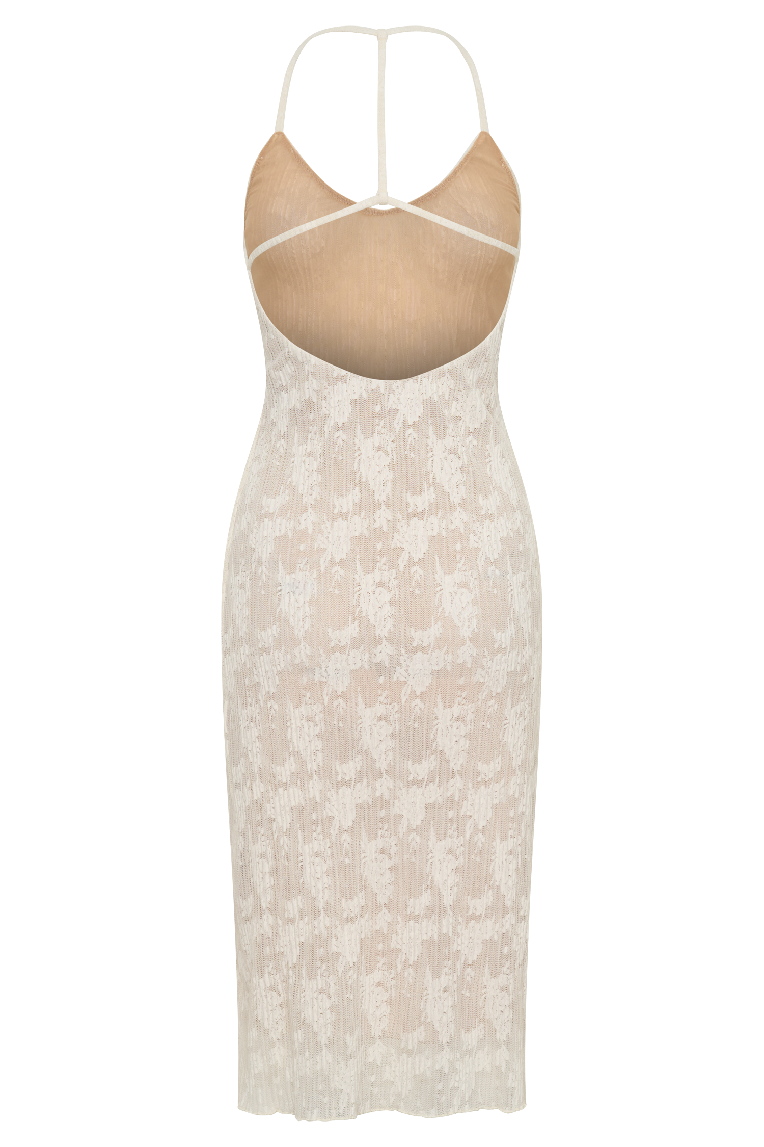 Ambrose Lace Midi Dress - Ivory #8
