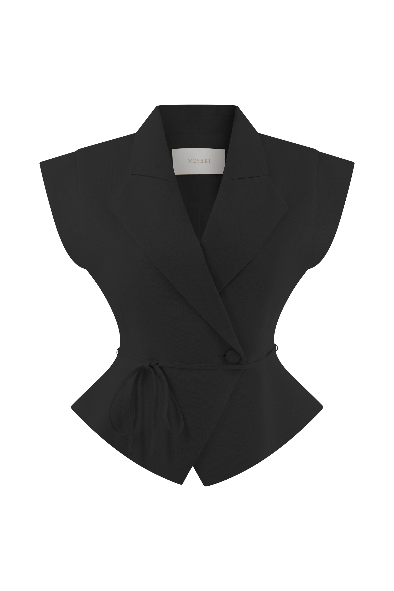 Andina Shortsleeve Linen Top - Black #11