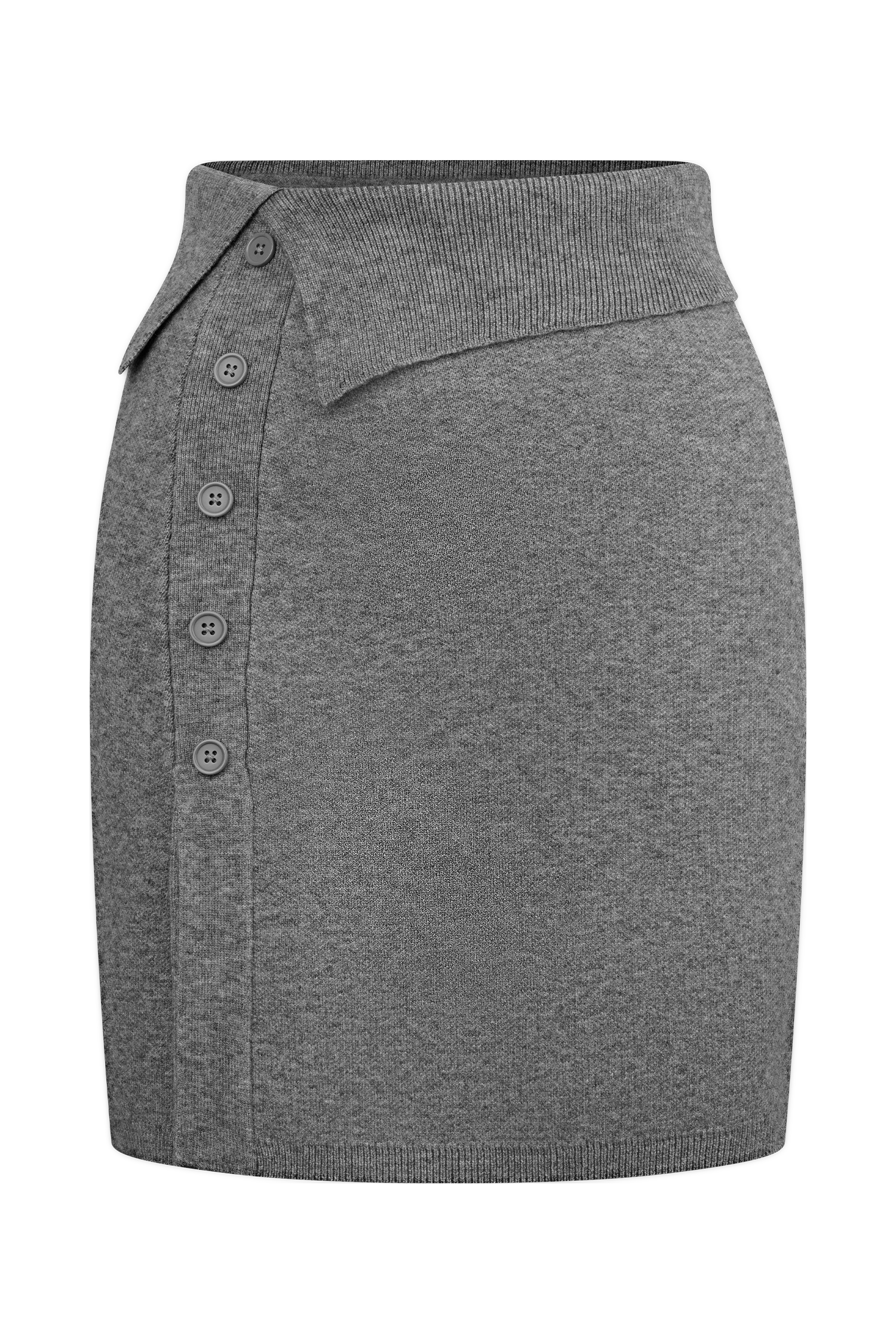Annabelle Knit Mini Skirt - Charcoal #8
