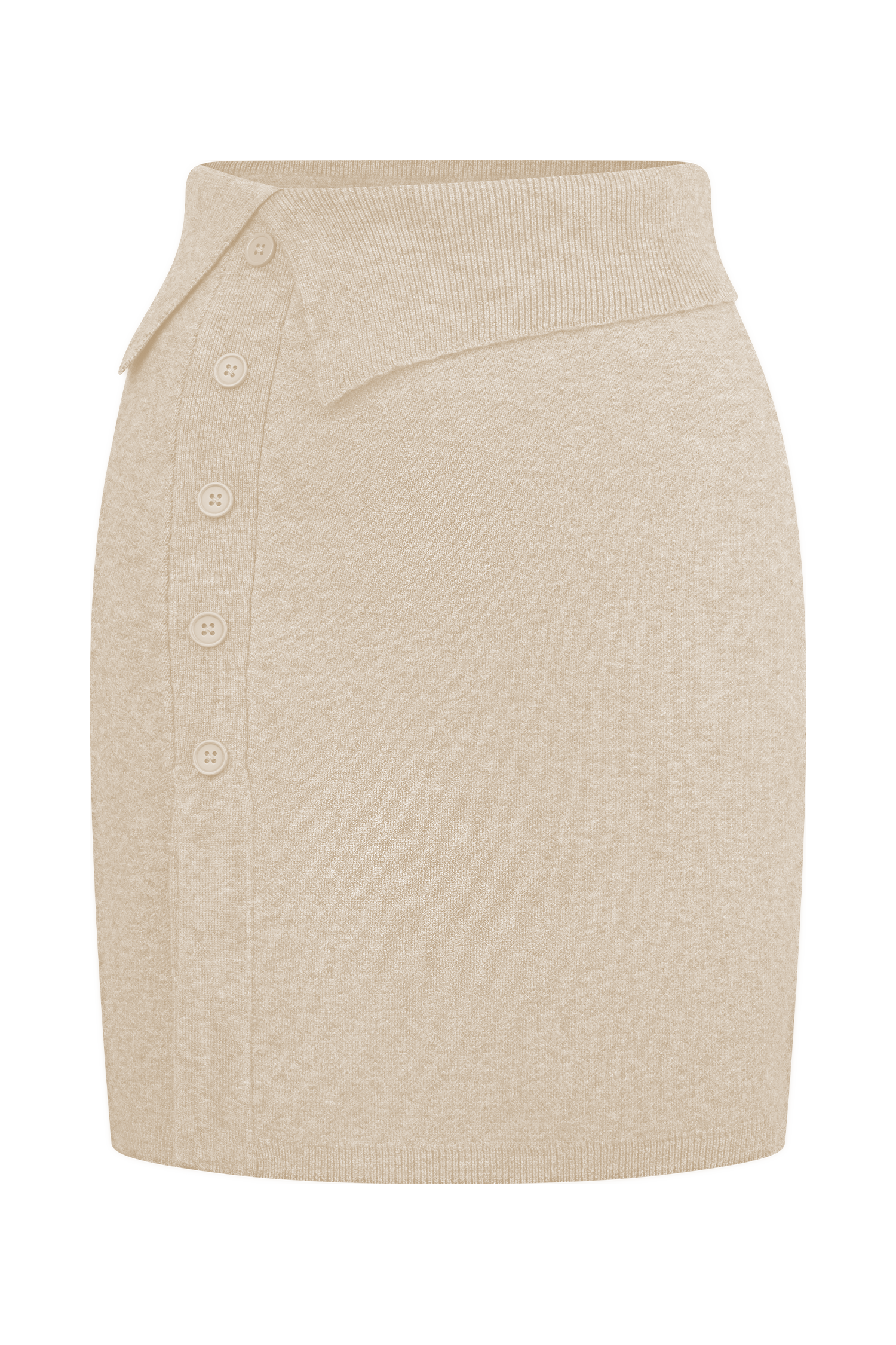Annabelle Knit Mini Skirt - Cream #9