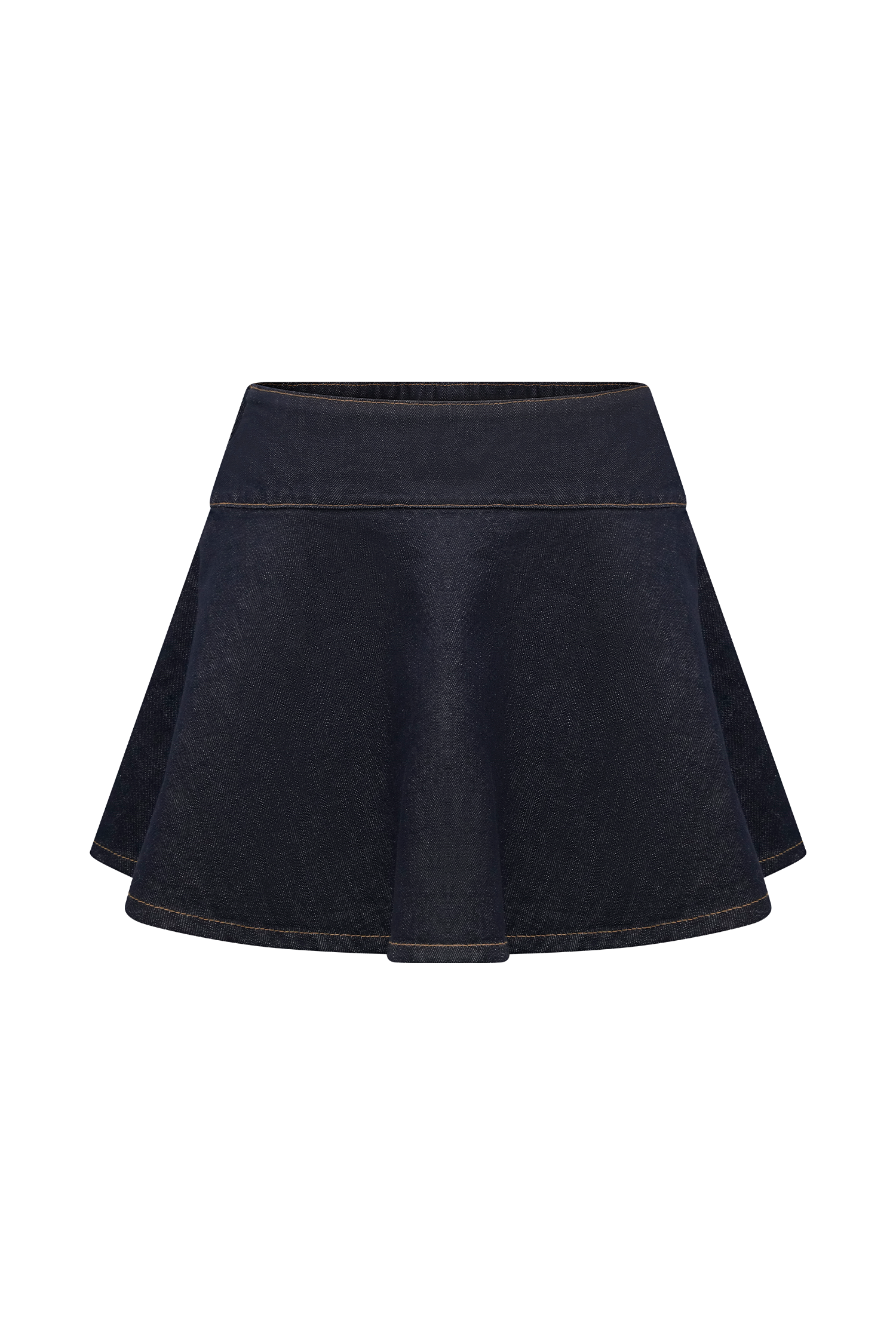 Arista Denim Mini Skirt - Washed Indigo Blue #9