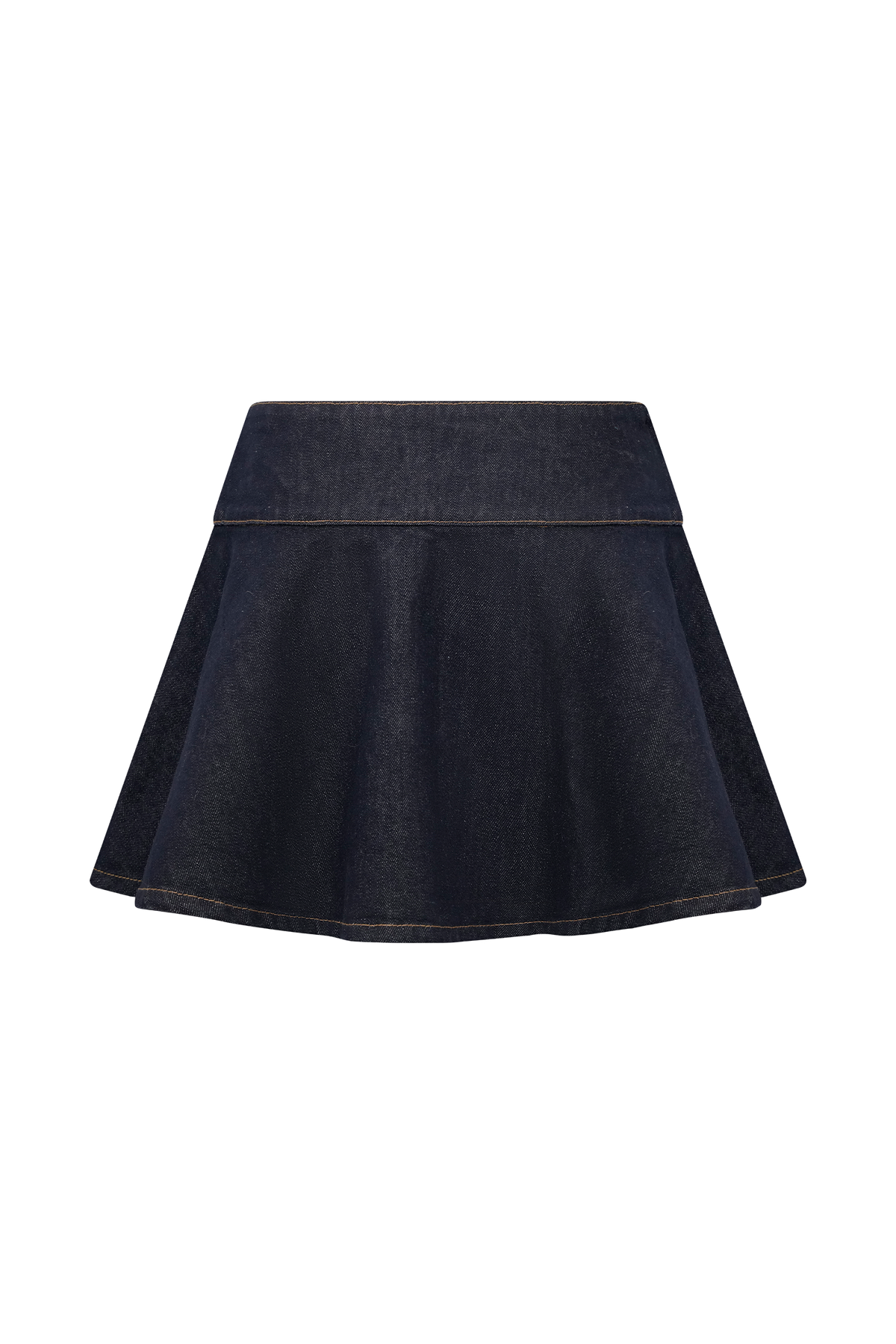 Arista Denim Mini Skirt - Washed Indigo Blue #10