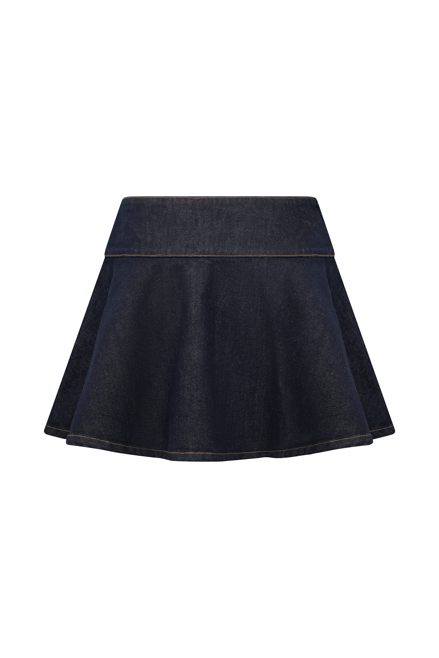 Arista Denim Mini Skirt - Washed Indigo Blue #10