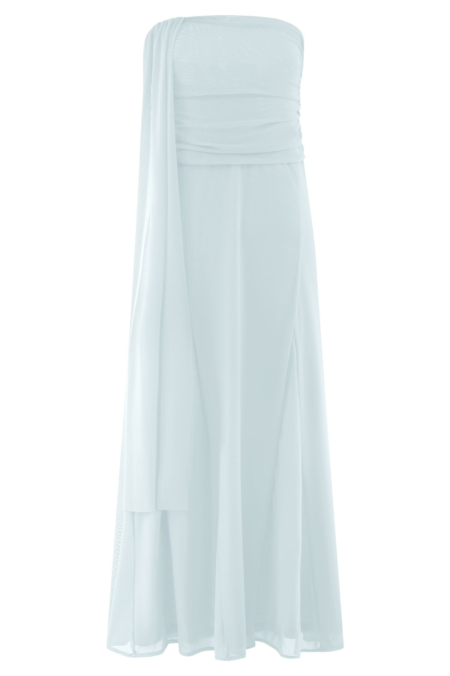 Arna Mesh Maxi Skirt - Pale Blue #10