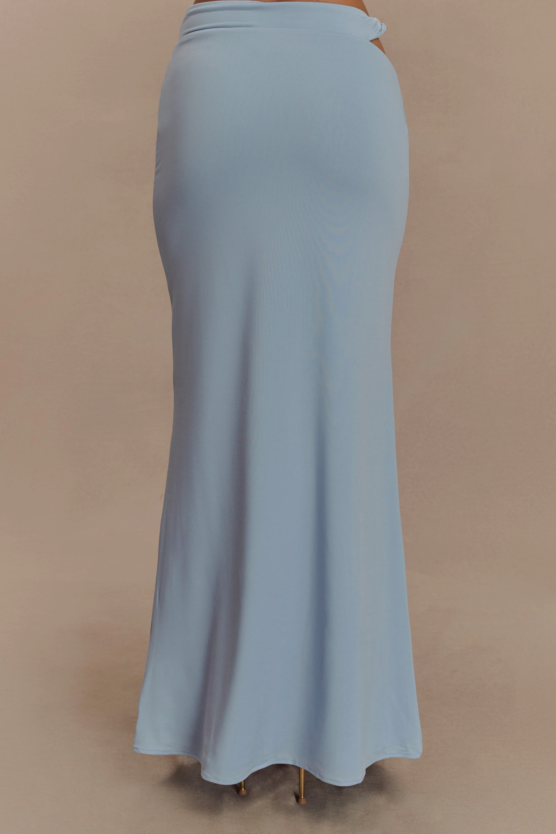 Haven Slinky Twist Midi Skirt - Pale Blue #4