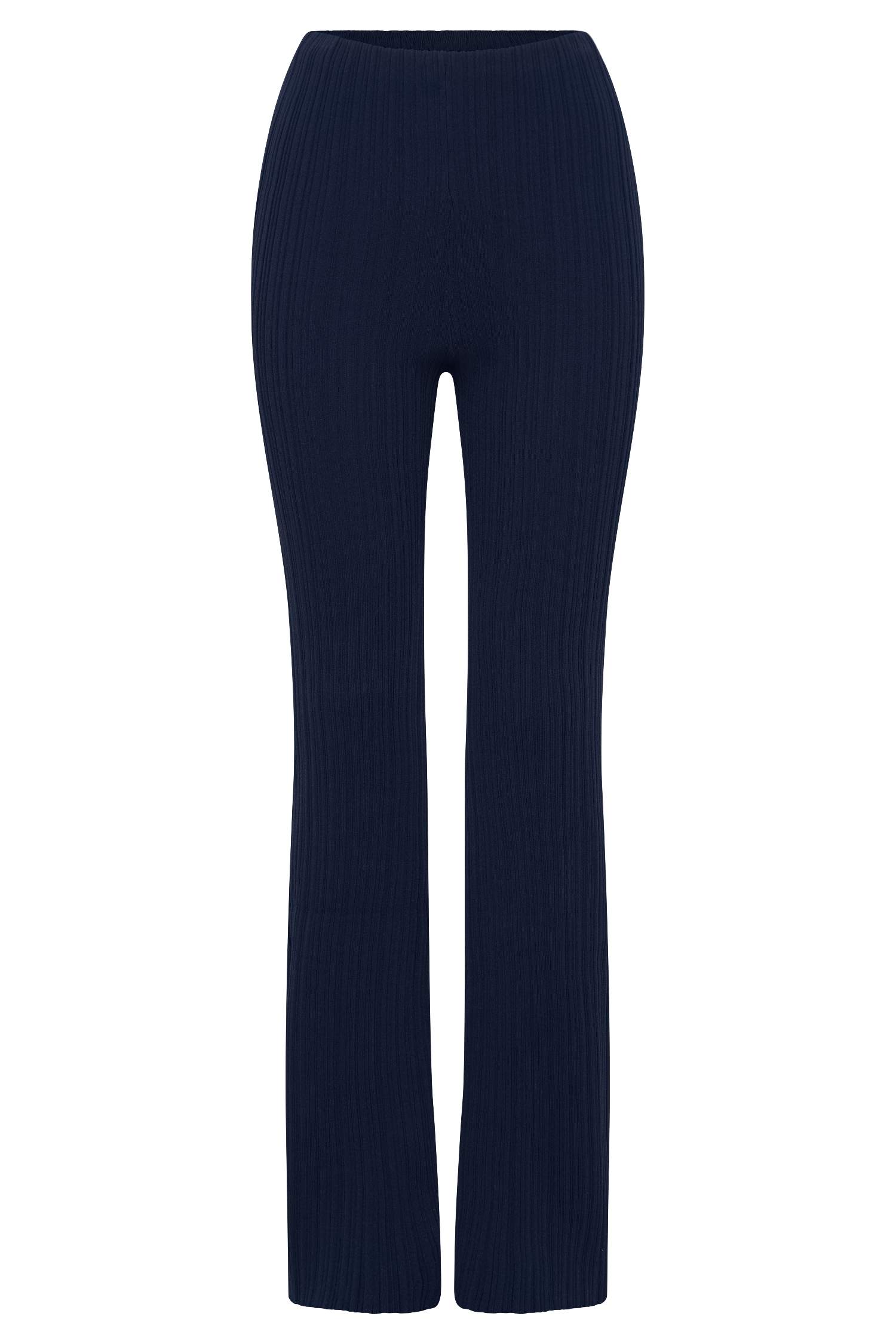 Chiara Straight Leg Rib Knit Pant - Navy #12