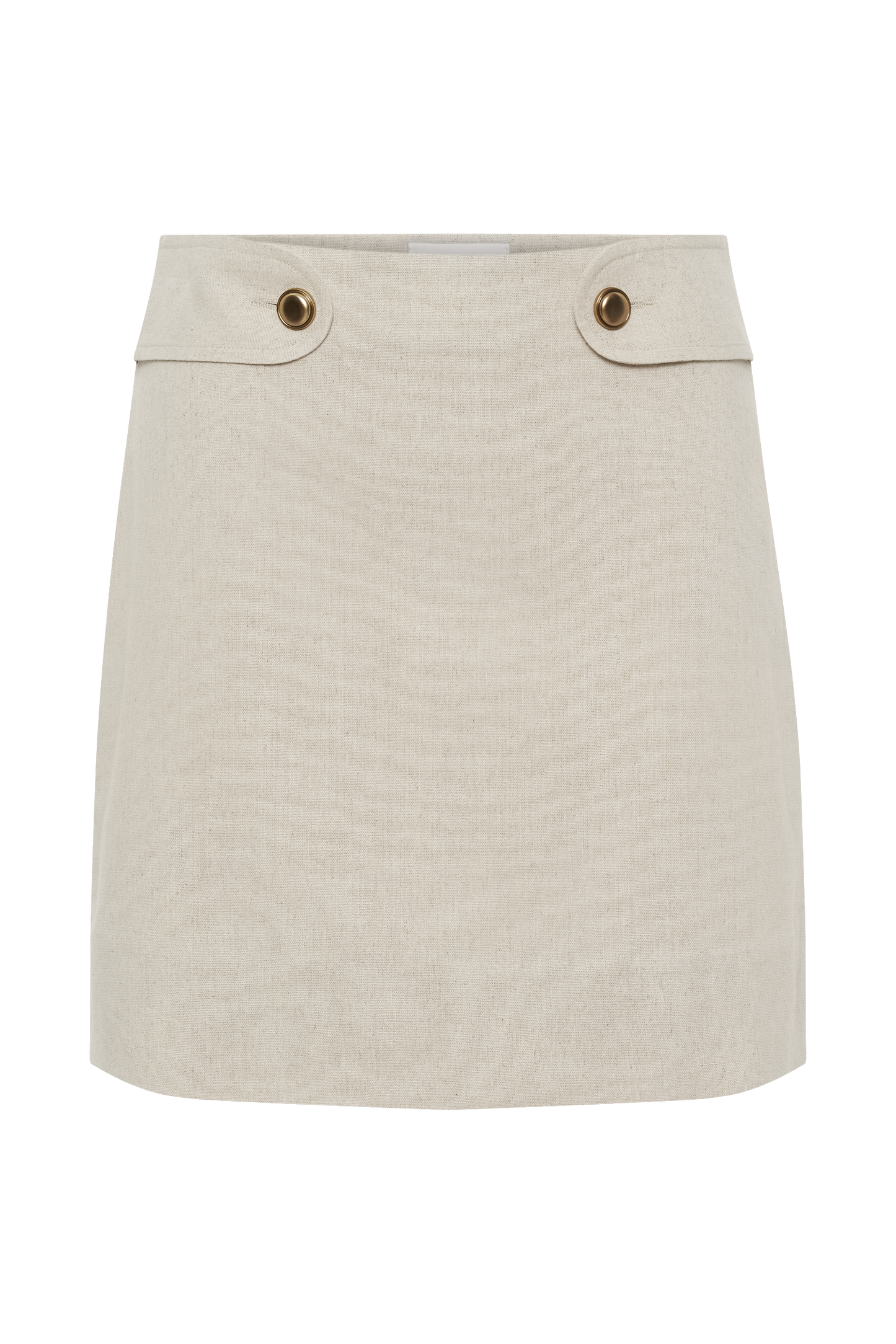 Marquette Linen Mini Skirt - Natural