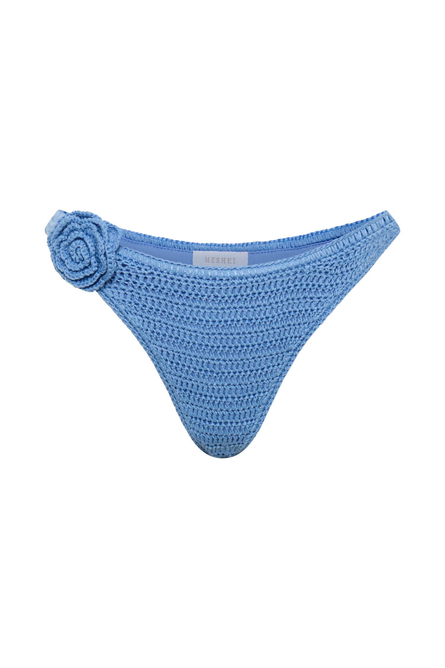 Valencia Rose Crochet Bikini Bottom - Cornflower Blue #9