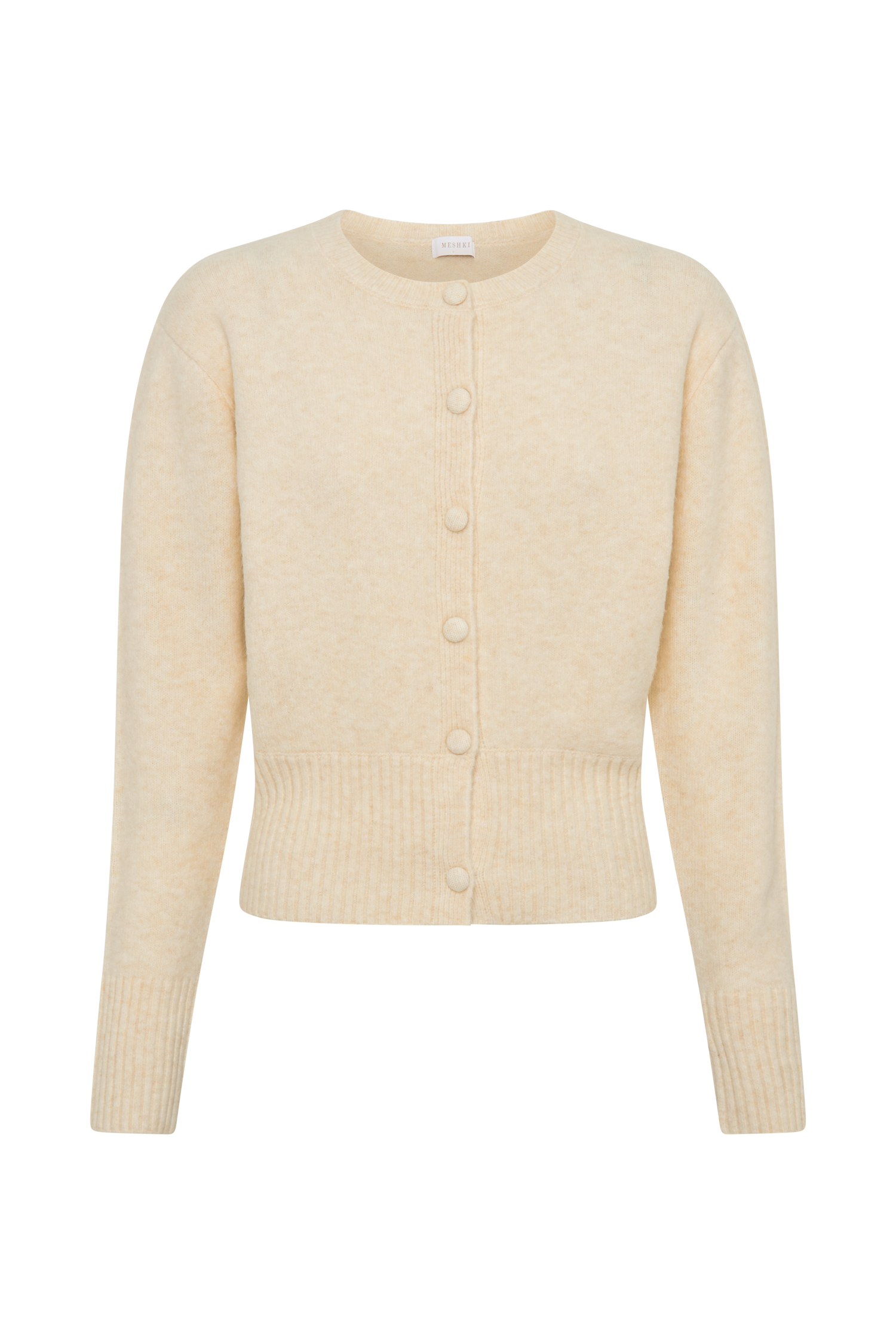 Genevieve Oversized Knit Cardigan - Cream Marle #9