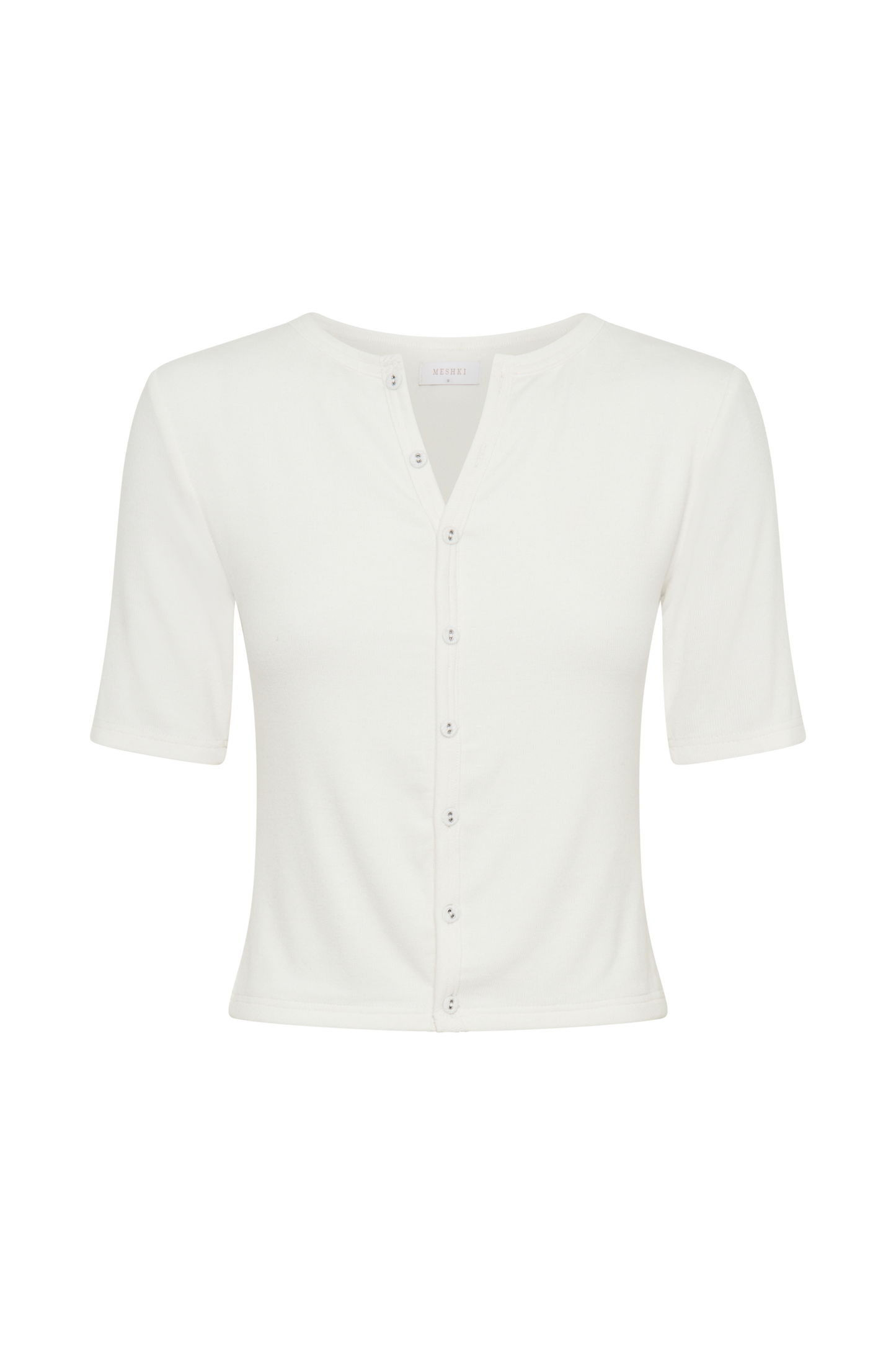 Jonah Button Up Modal Top - Ivory