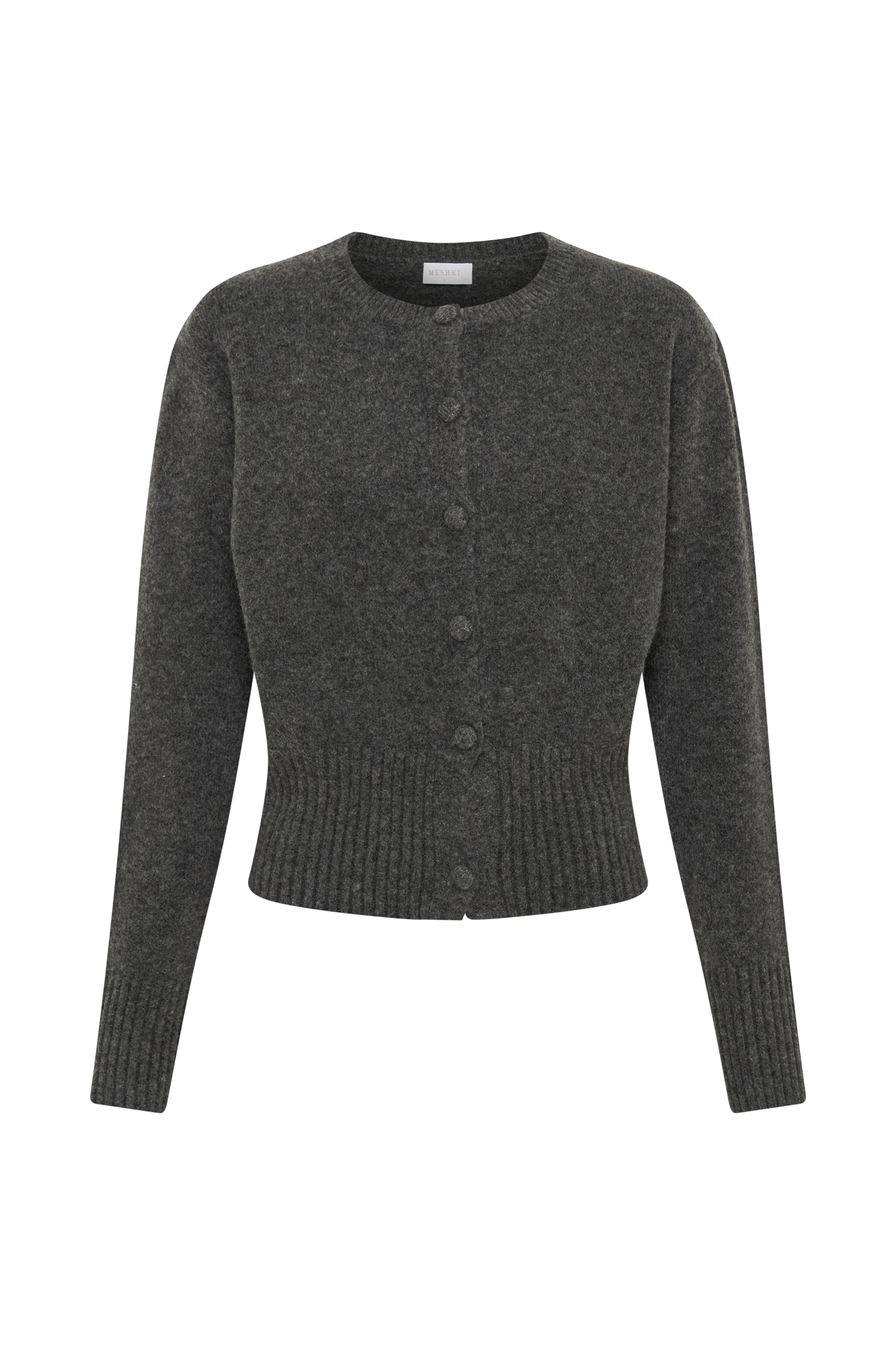 Genevieve Oversized Knit Cardigan - Charcoal Marle #11