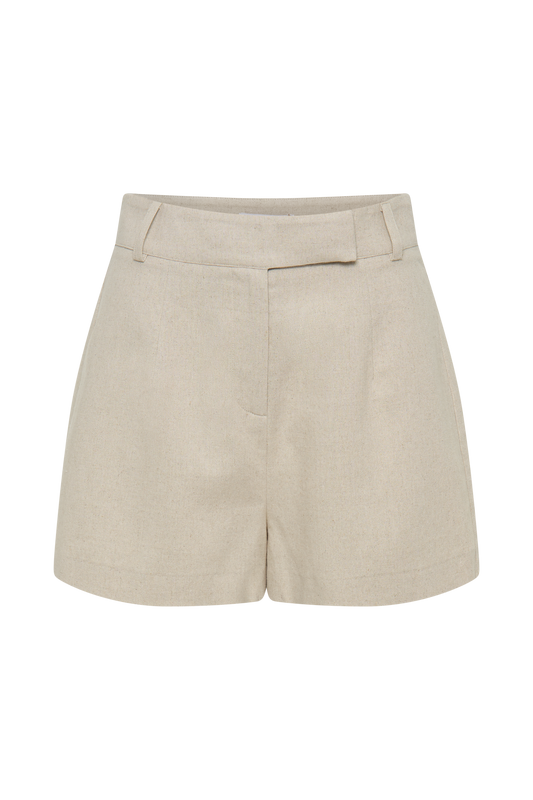 Massima Linen Shorts - Natural