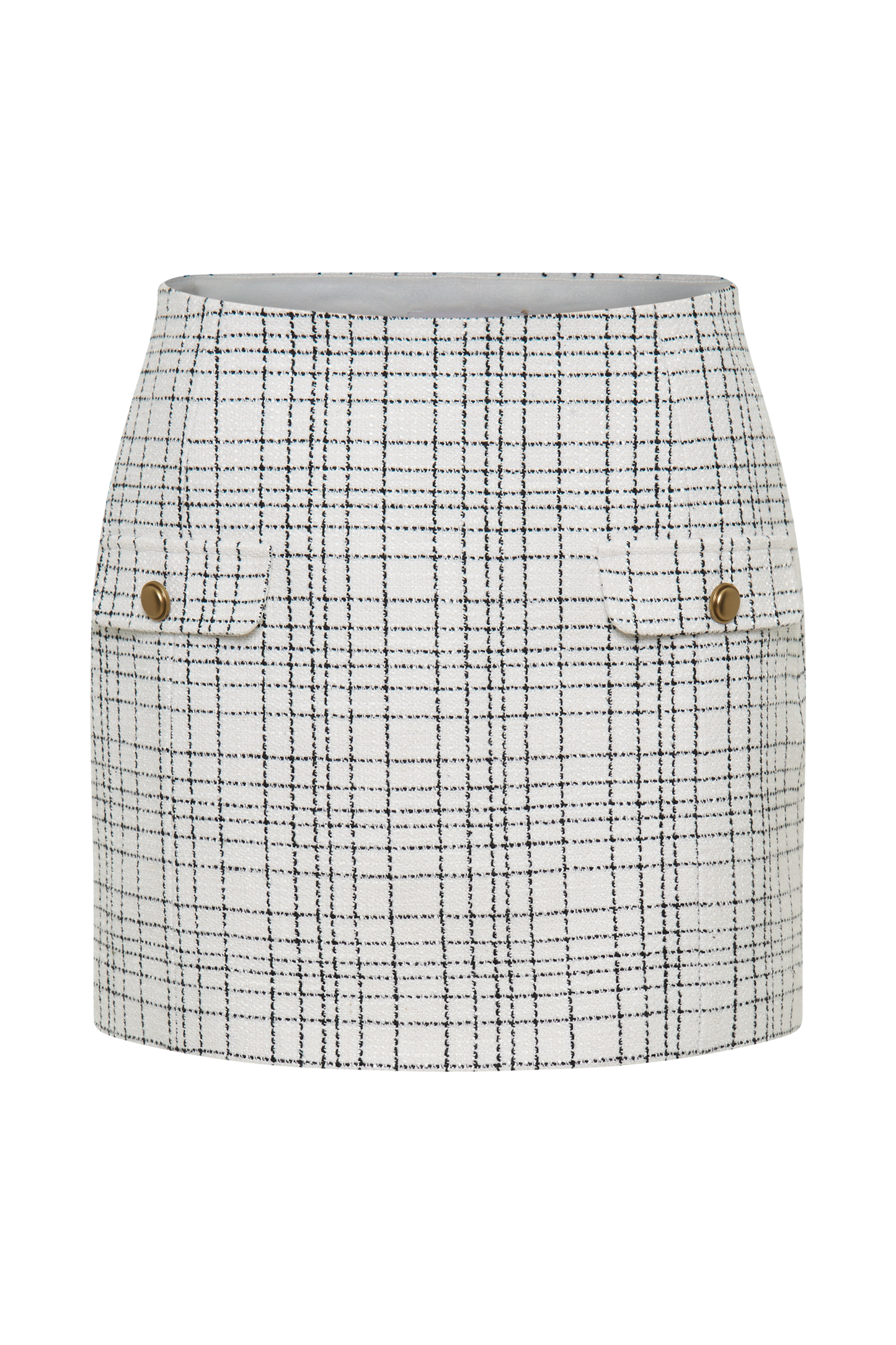 Priscilla Tweed Mini Skirt - White