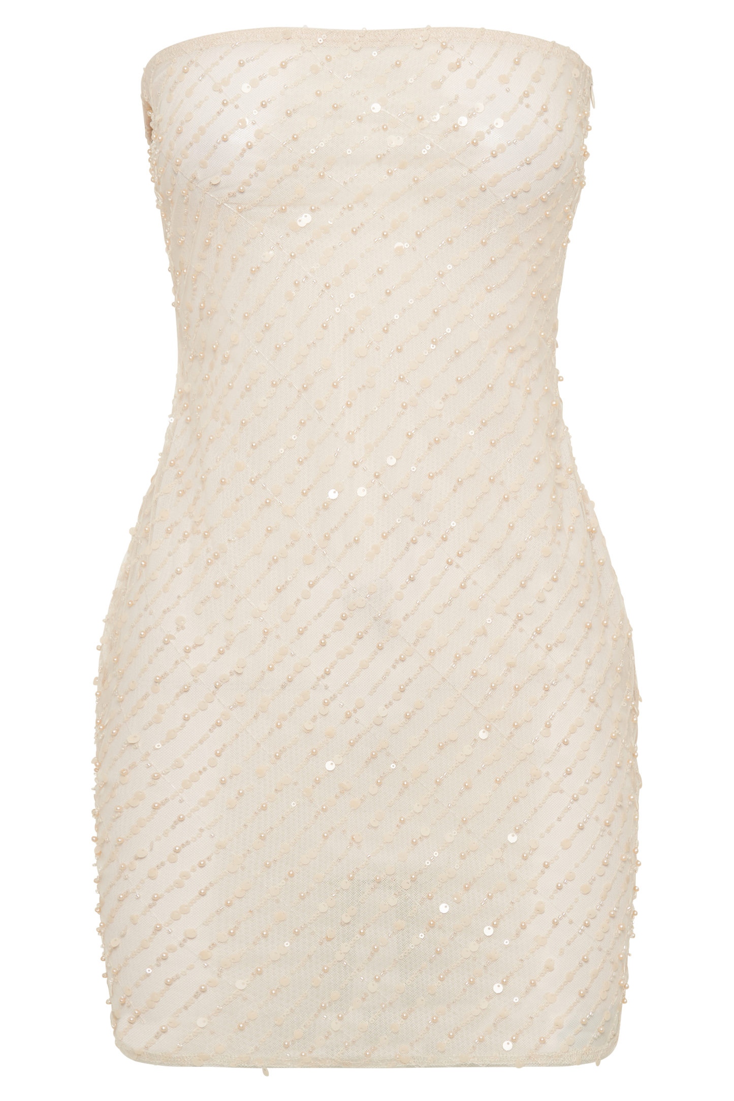 Yolanda Sequin Mini Dress - Buttercream