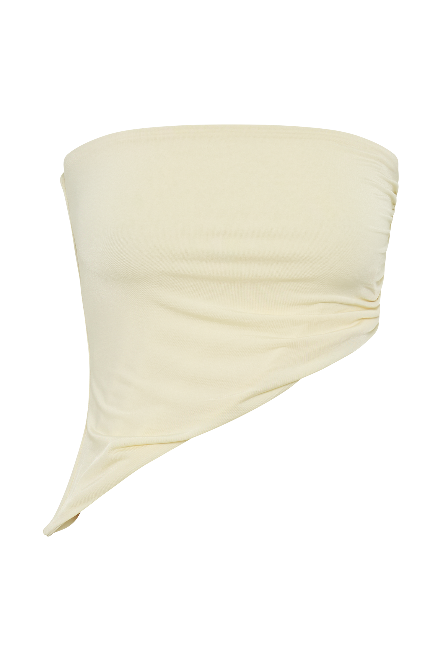 Donata Slinky Strapless Top - Lemon Sherbet #12