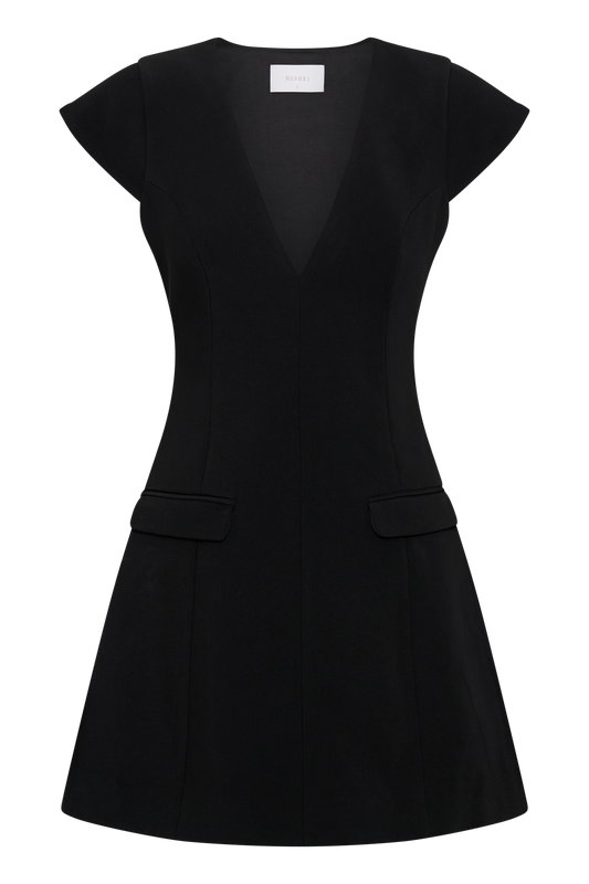 Kiernan Sleeveless Blazer Dress - Black