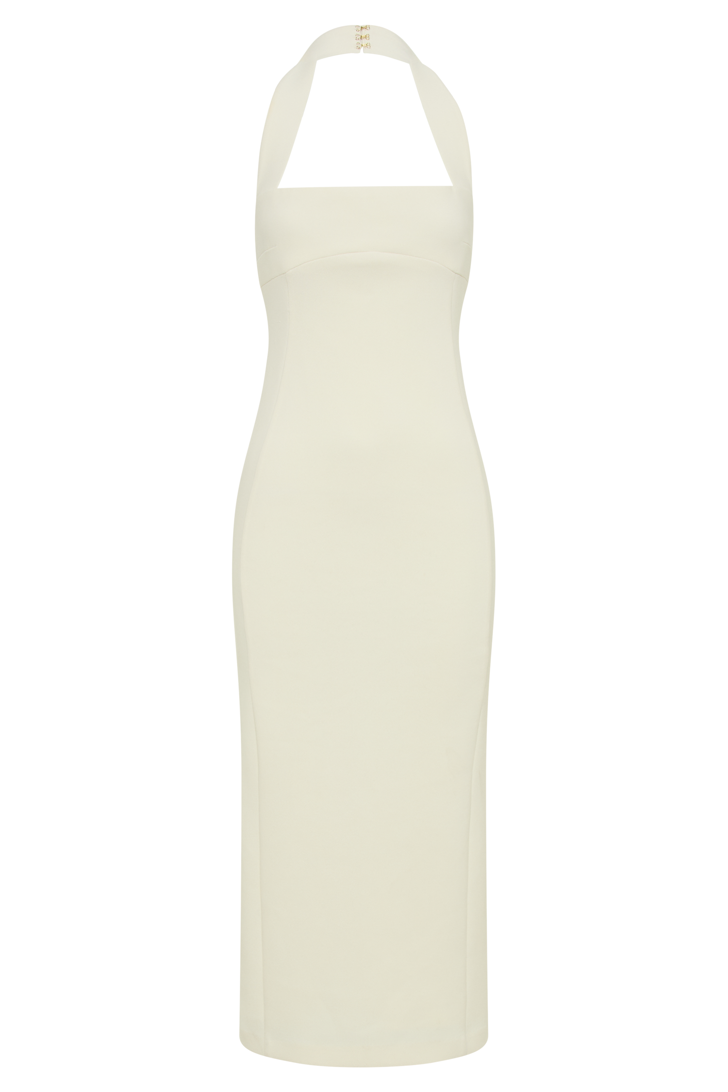 Amelita Suiting Halter Midi Dress - Ivory #6