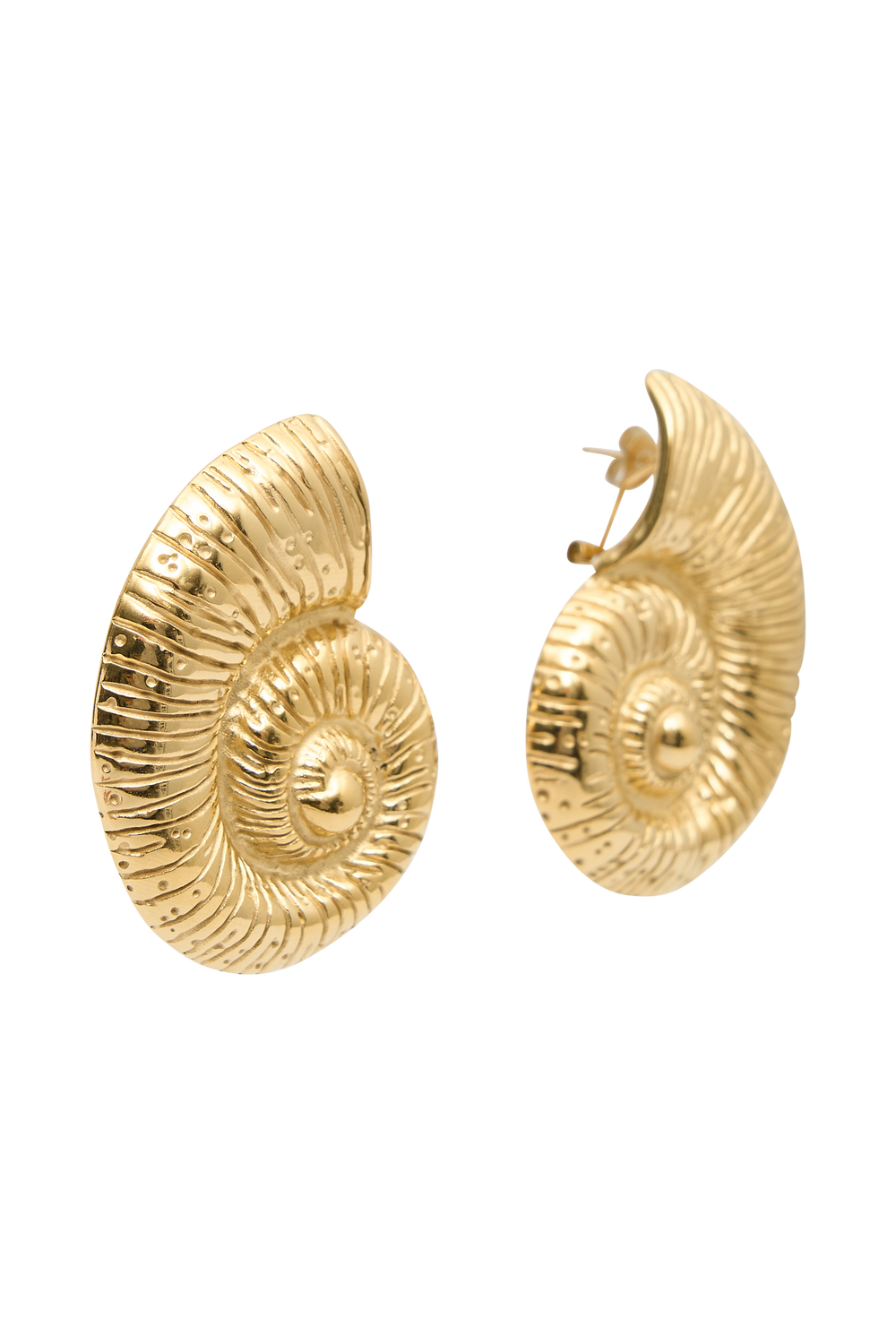 Siren Shell Earrings - Gold
