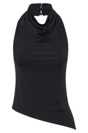 Federica Slinky Halter Neck Top - Black