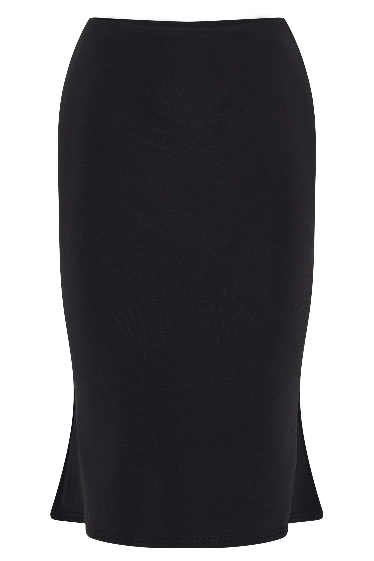 Mara Slinky Knee Length Skirt - Black #9