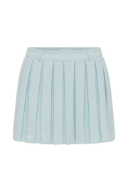 Mura Pleated Mini Skirt - Ice Blue