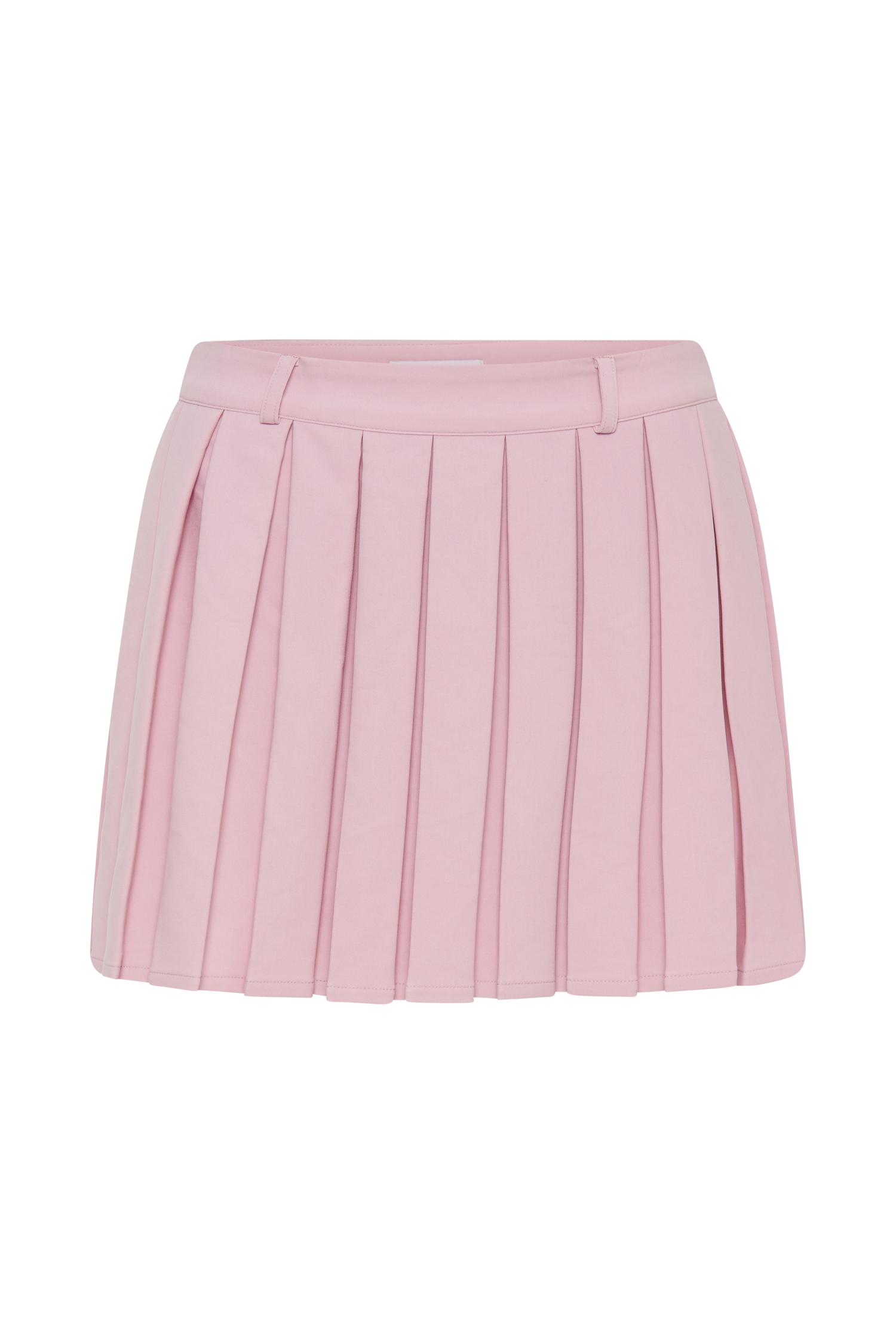 Mura Pleated Mini Skirt Baby Pink MESHKI UK