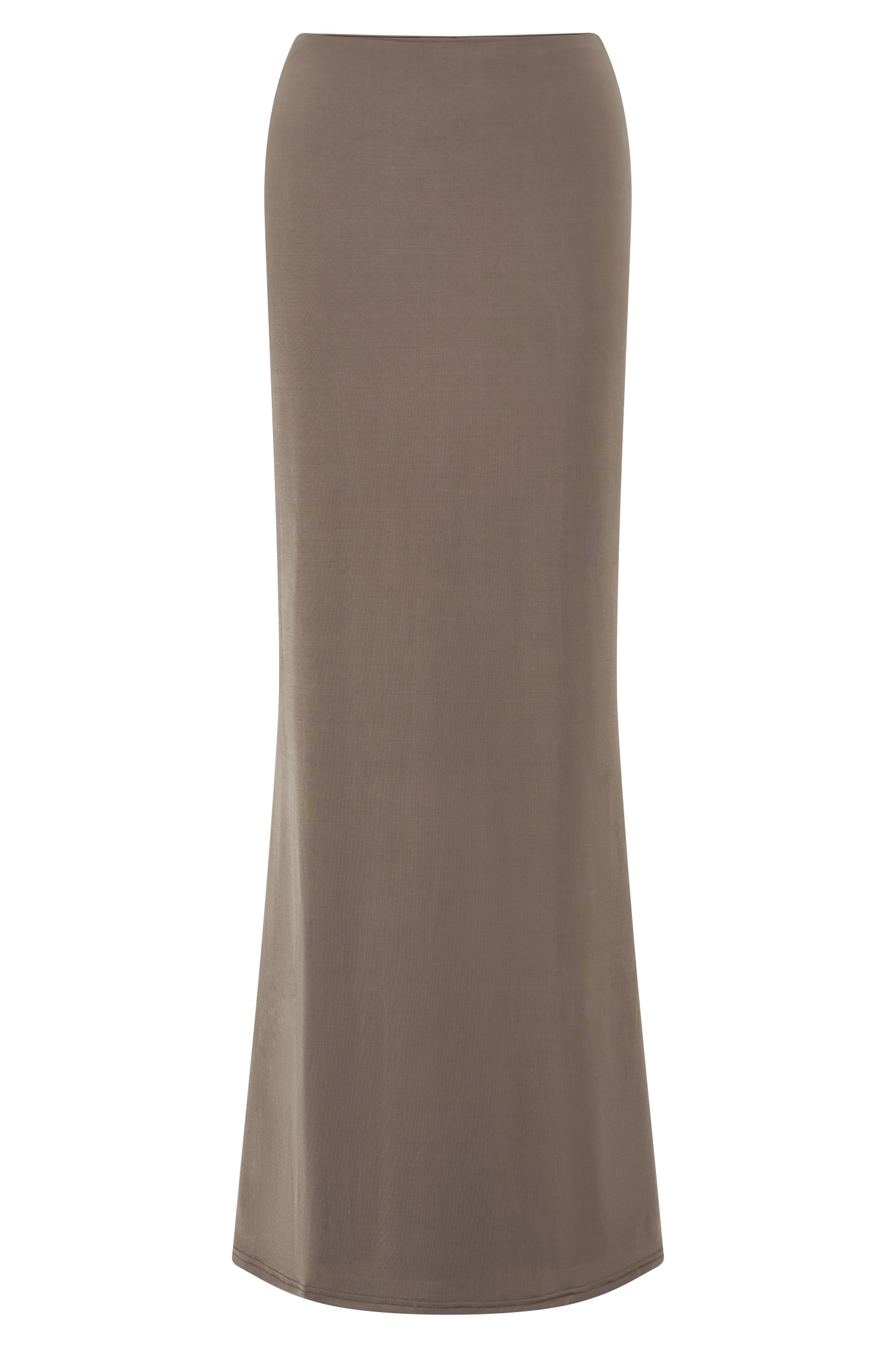 Bruna Slinky Fishtail Maxi Skirt - Coco #9