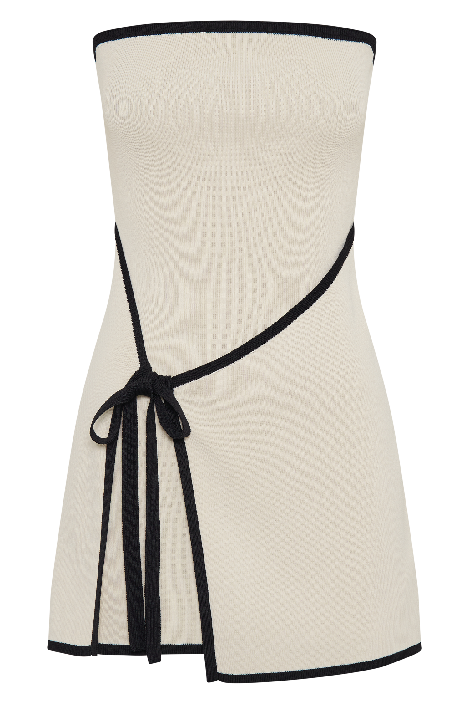 Rian Strapless Knit Mini Dress - Cream #8