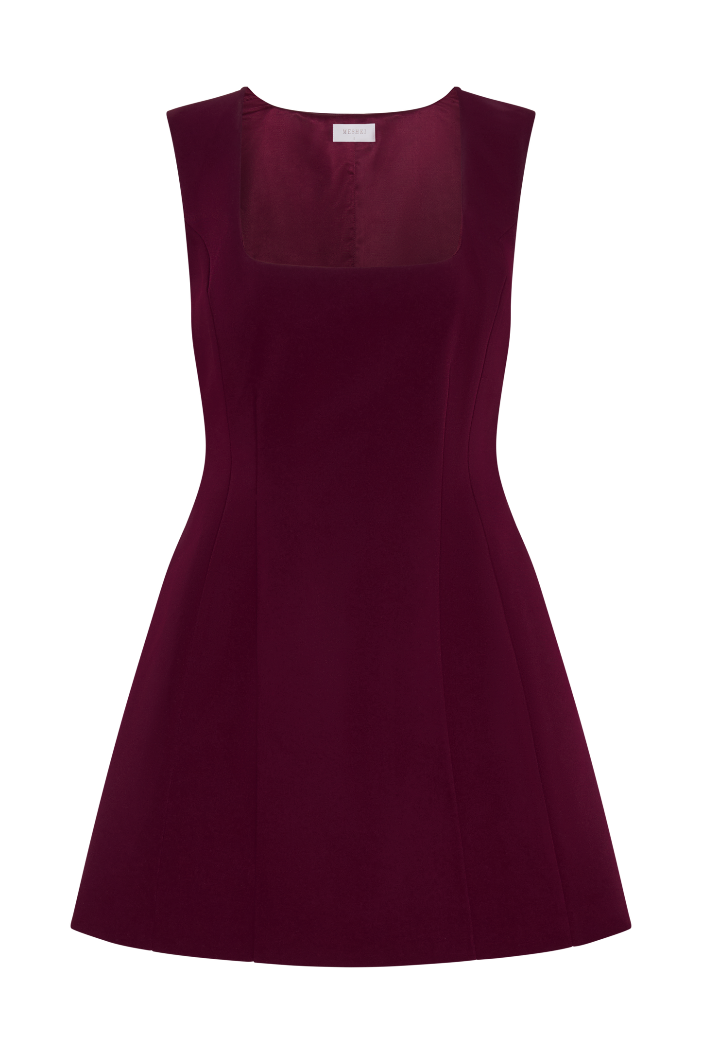 Lysandre Crepe Mini Dress - Plum