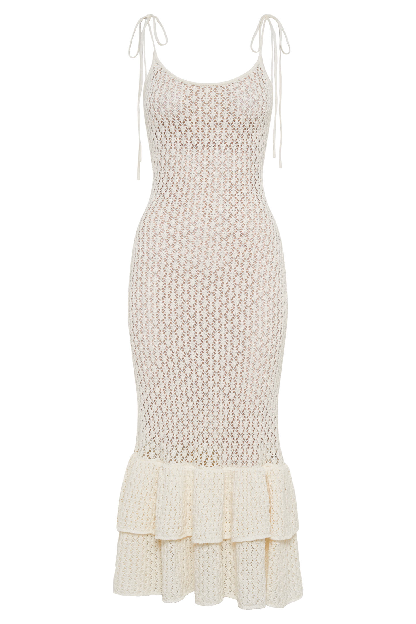 Bianca Knit Midi Dress - Ivory