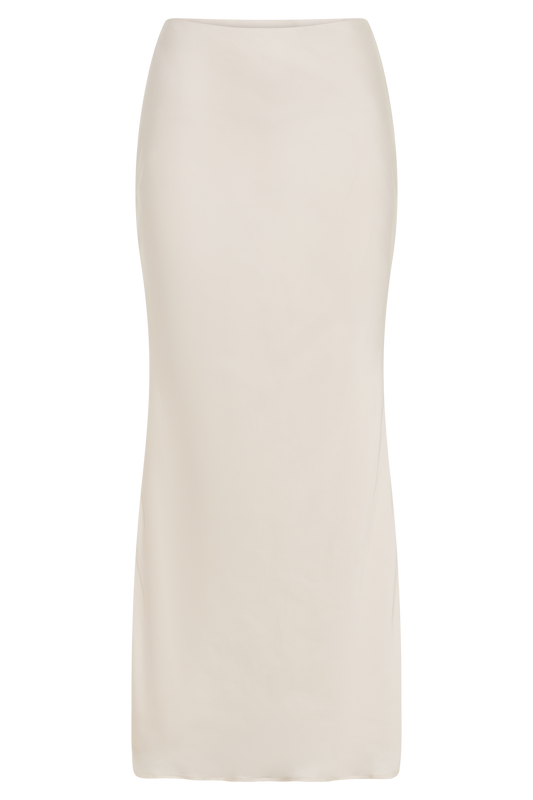 Viviana Satin Maxi Skirt - Ivory