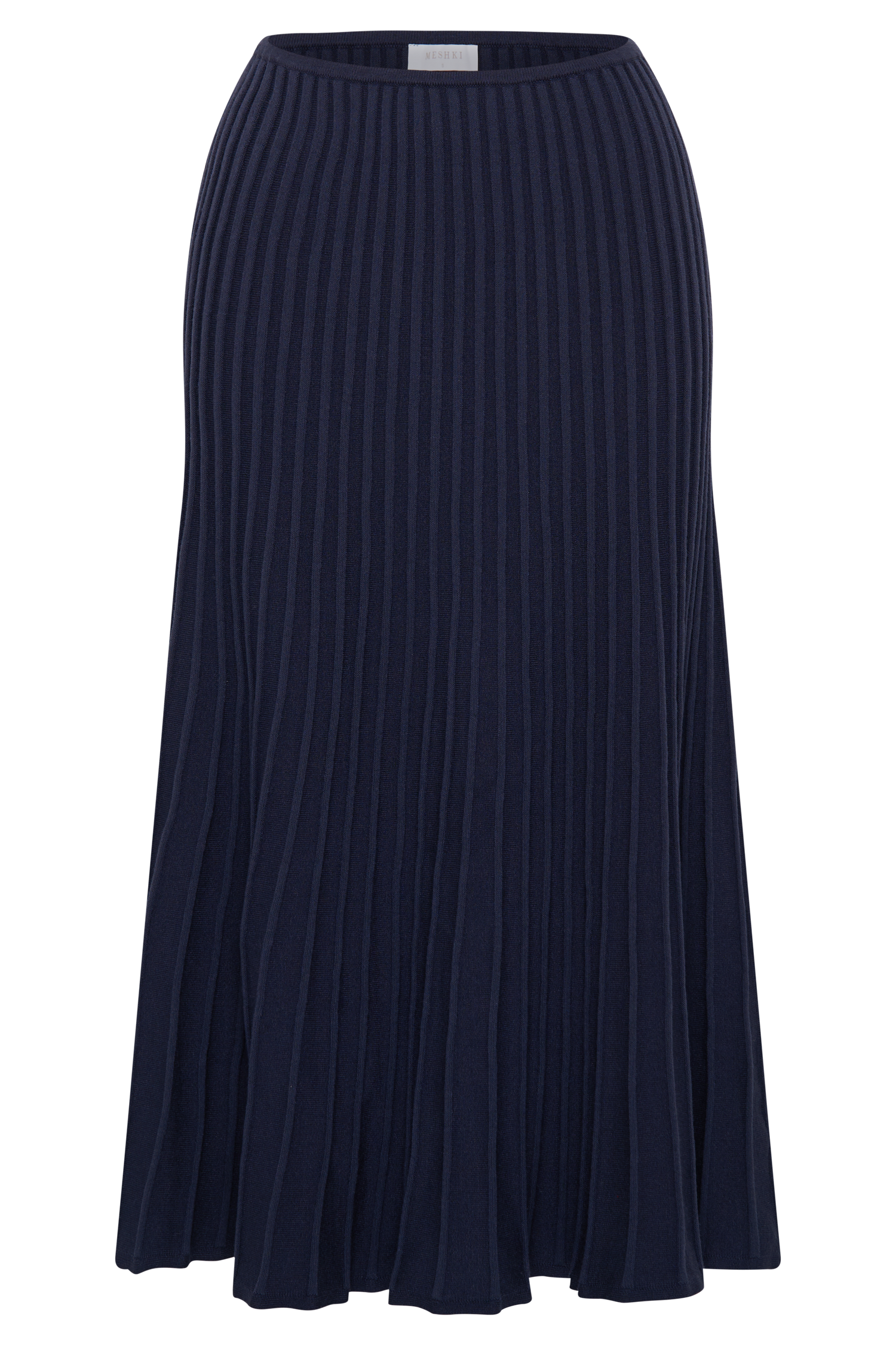 Jolene Rib Knit Midi Skirt - Navy #9