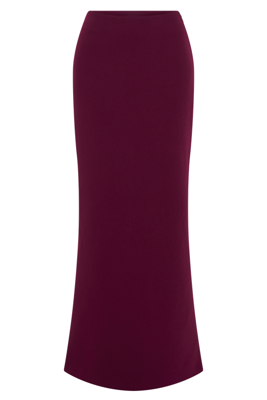 Micah Suiting Maxi Skirt - Plum