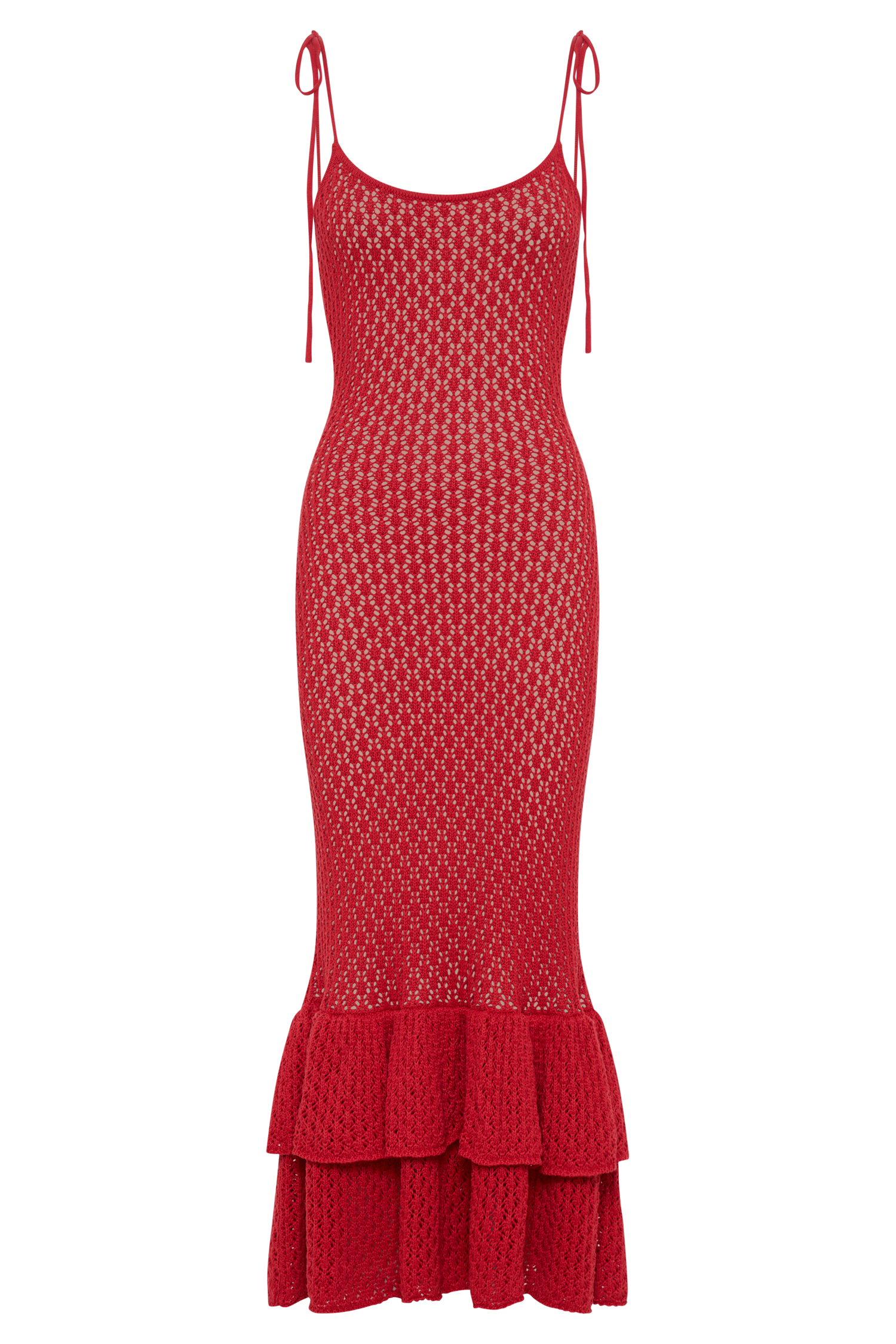 Bianca Knit Midi Dress - Pomegranate #9